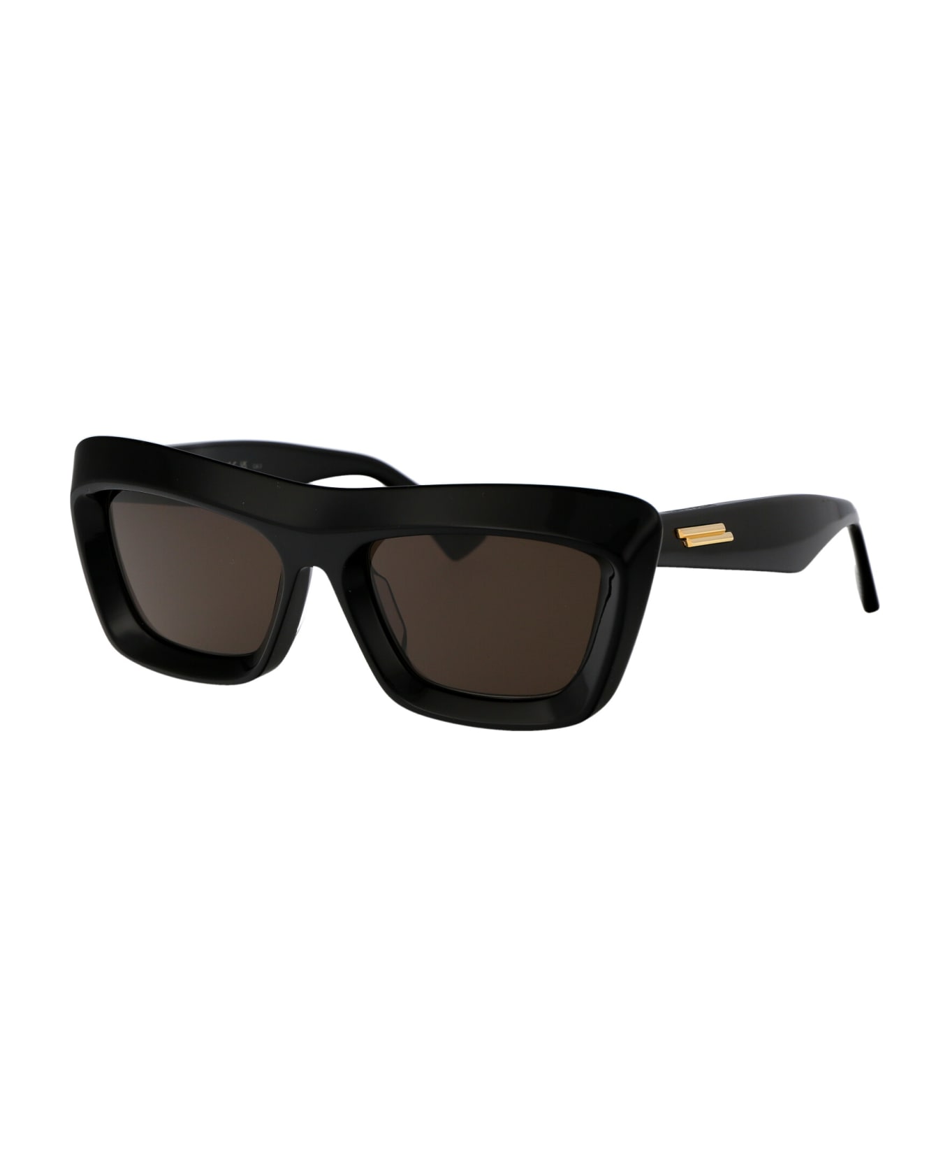 Bottega Veneta Eyewear Bv1283s Sunglasses - 001 BLACK BLACK BROWN