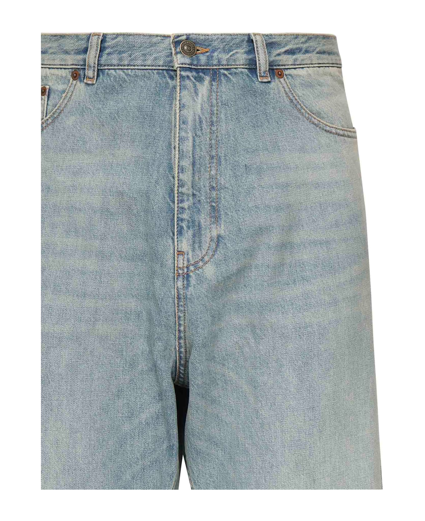 Valentino Garavani Wide Leg Denim Jeans - Blue