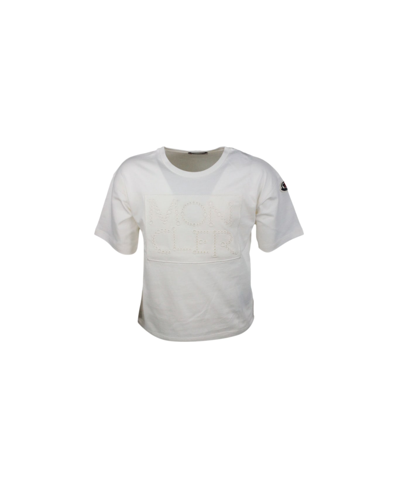 Moncler Round-neck T-shirt - cream