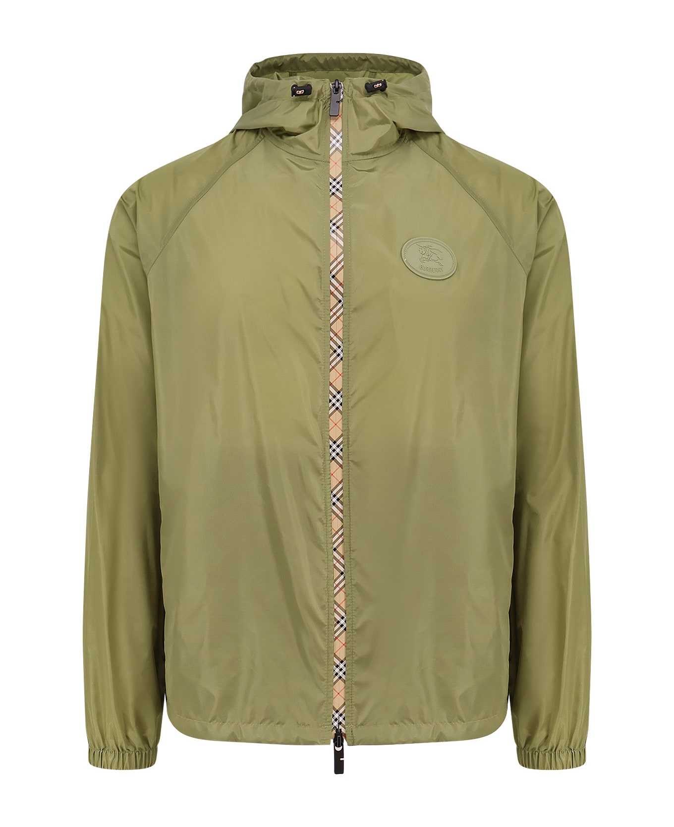 Burberry Nylon Jacket With Ekd Patch - WREATH