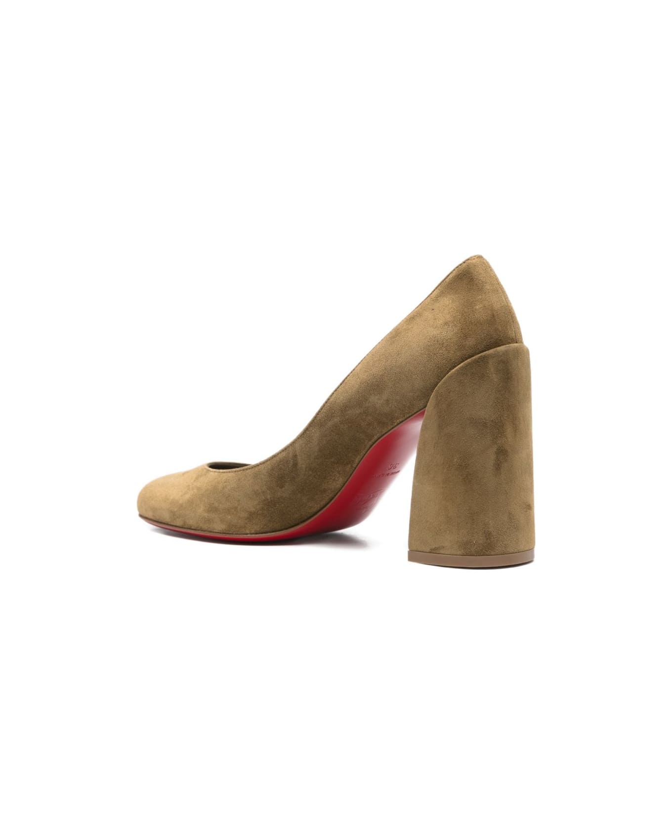 Christian Louboutin Miss Sab Suede Leather Pumps - Brown