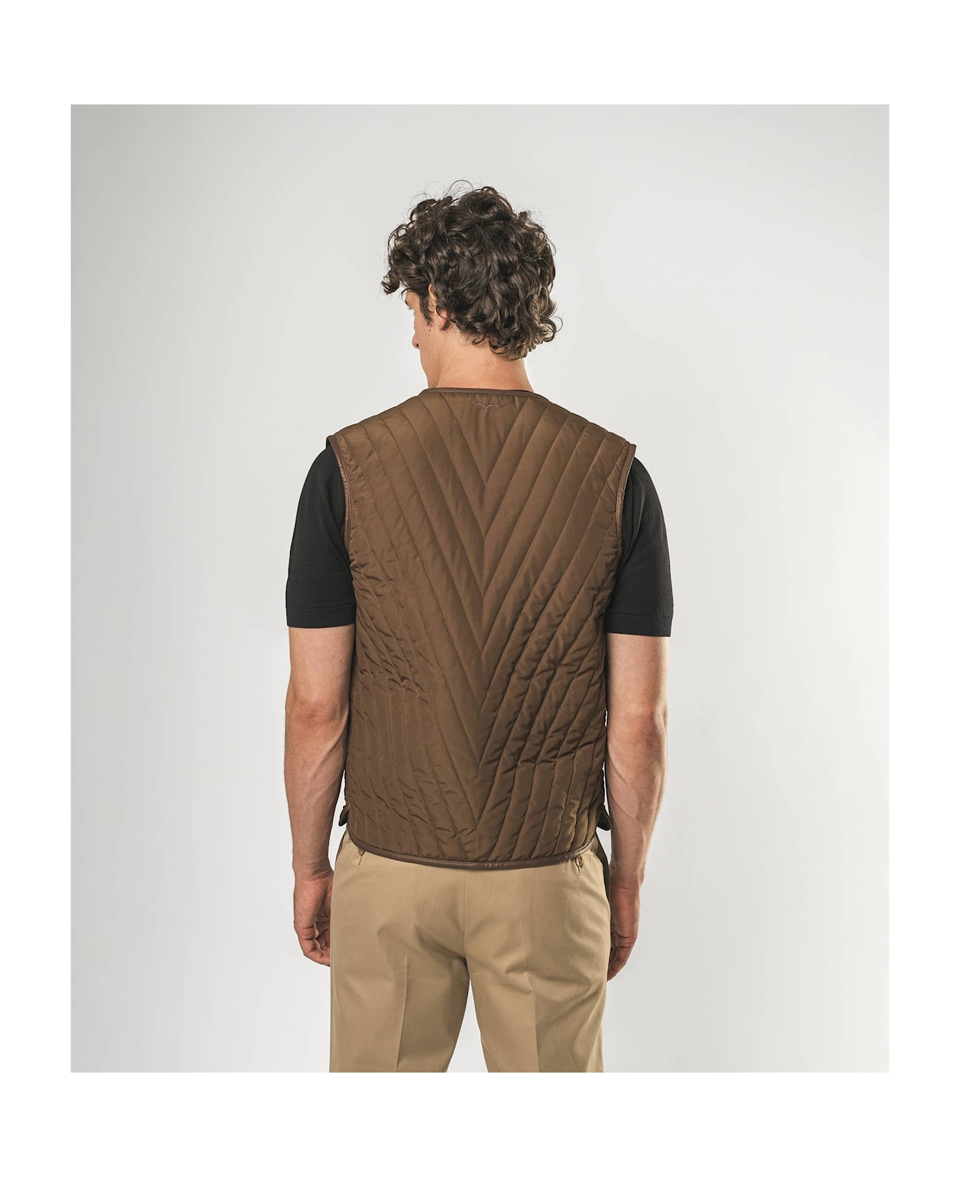 Larusmiani Bristol Gilet Vest - Brown