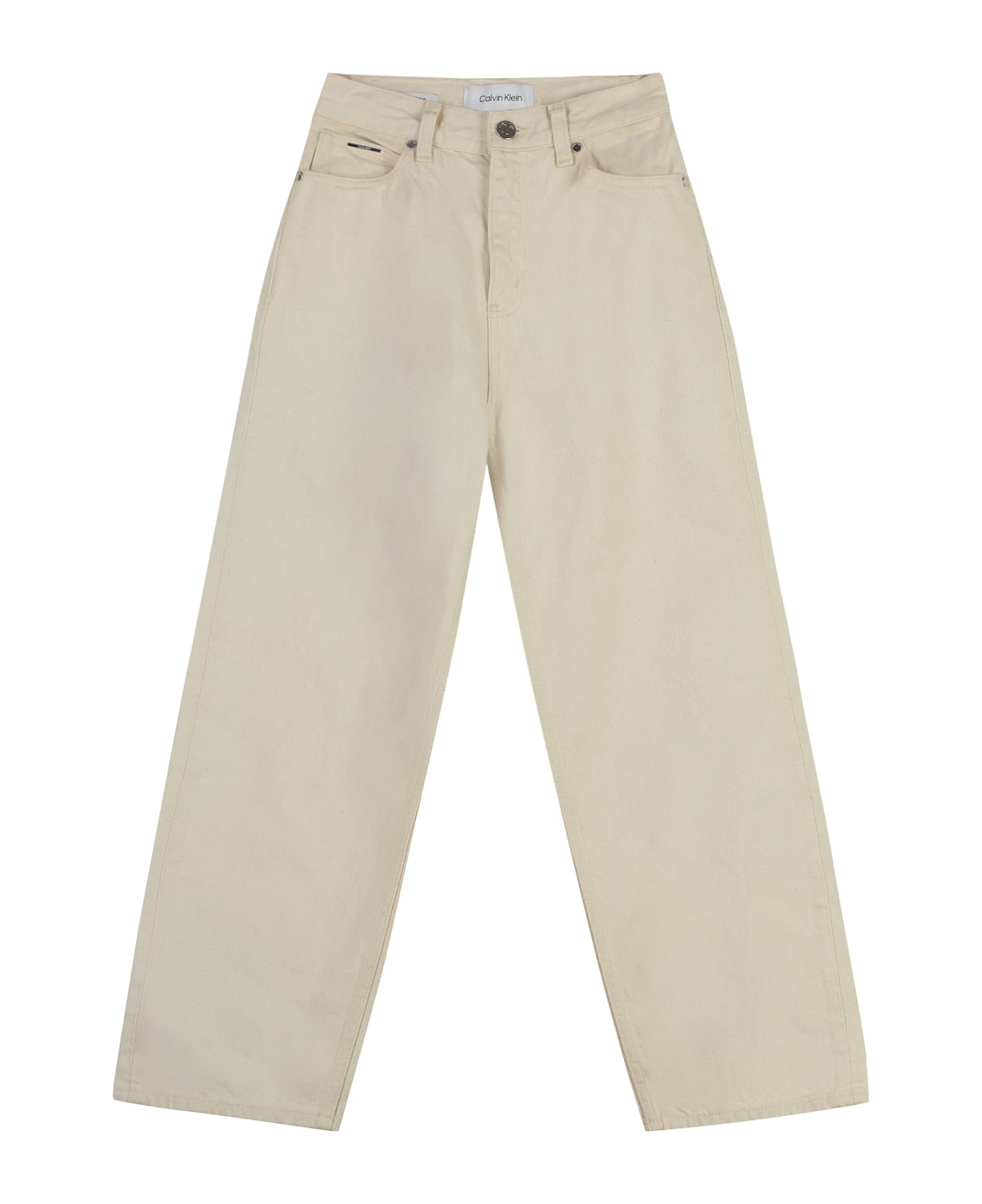 Calvin Klein Wide-leg Jeans - Ecru