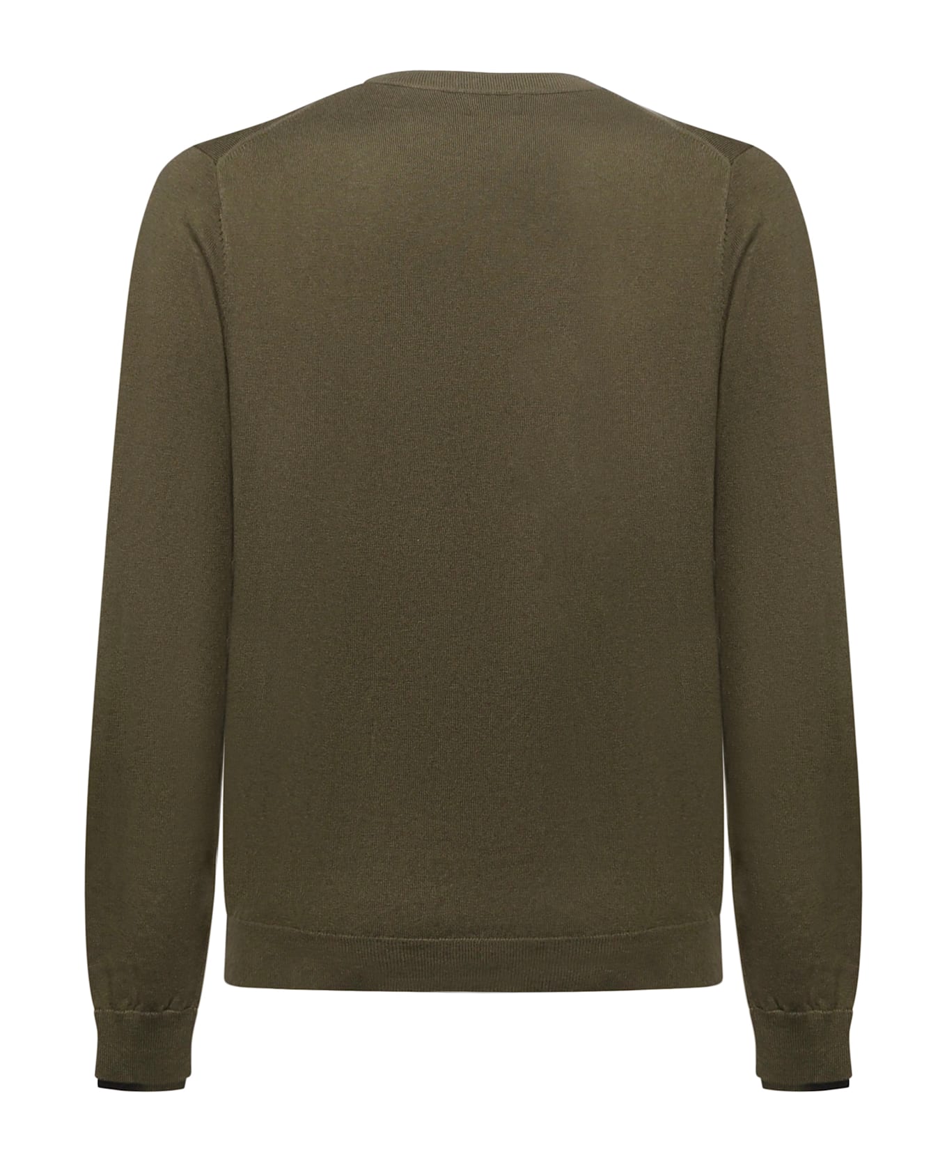 Sun 68 Wool And Cotton Sweater - DARK MILITARY