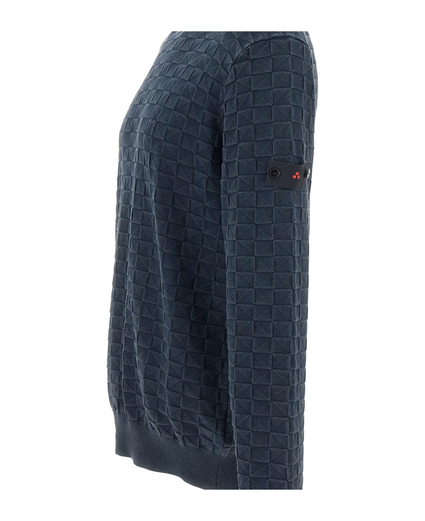 Peuterey "omnium" Cotton Sweater - BLUE ニットウェア