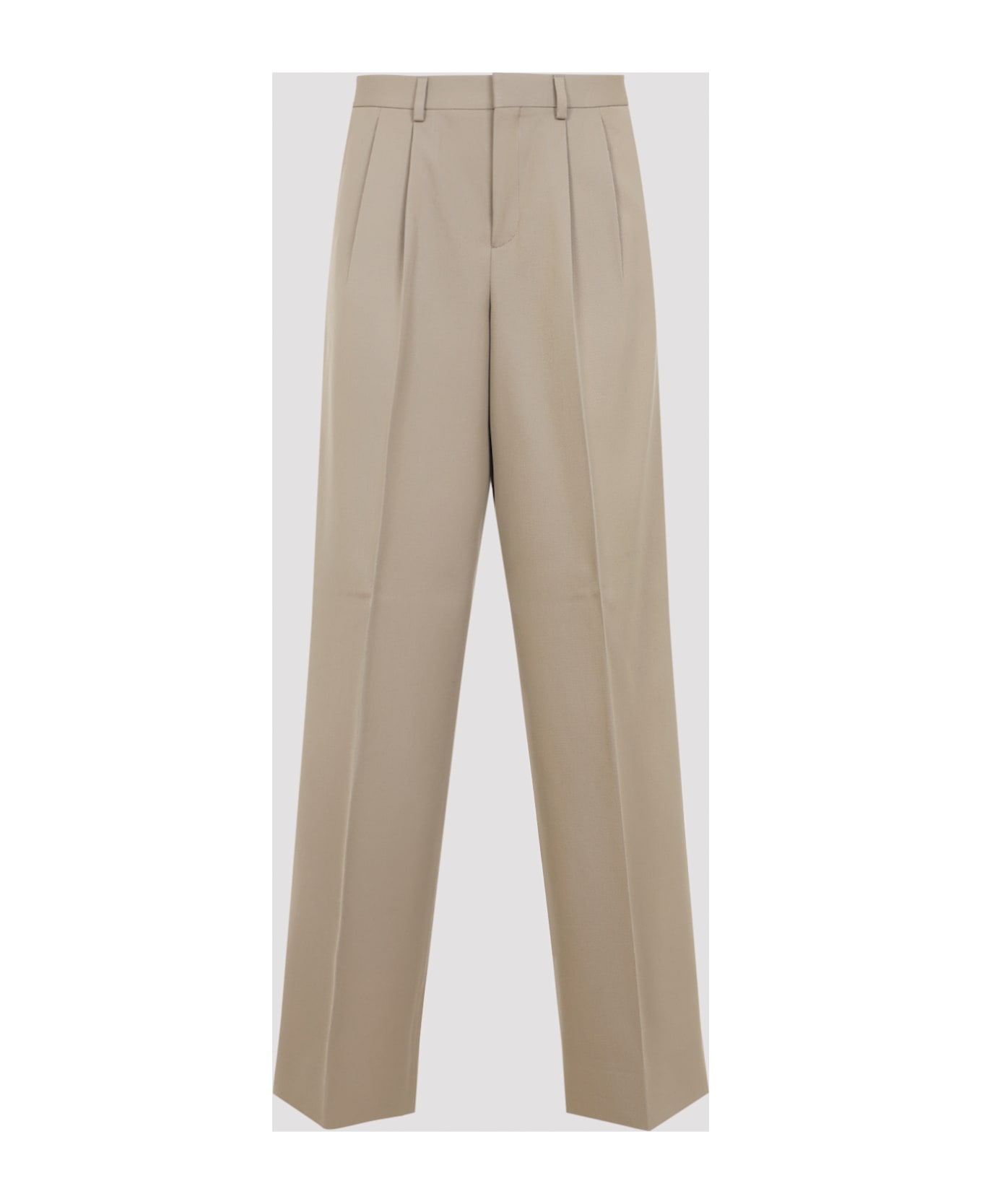 Celine Pleated Pants - BEIGE MILITAIRE