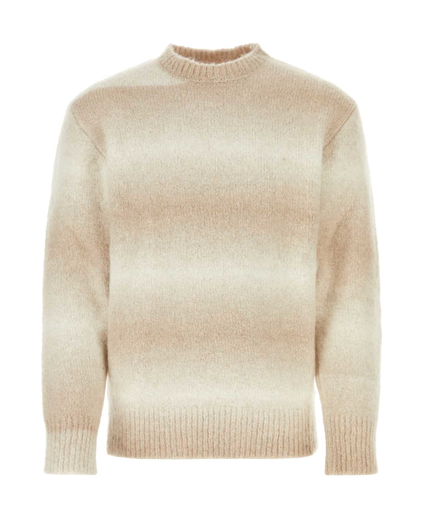 Études Multicolor Alpaca Blend Sweater - WHITE