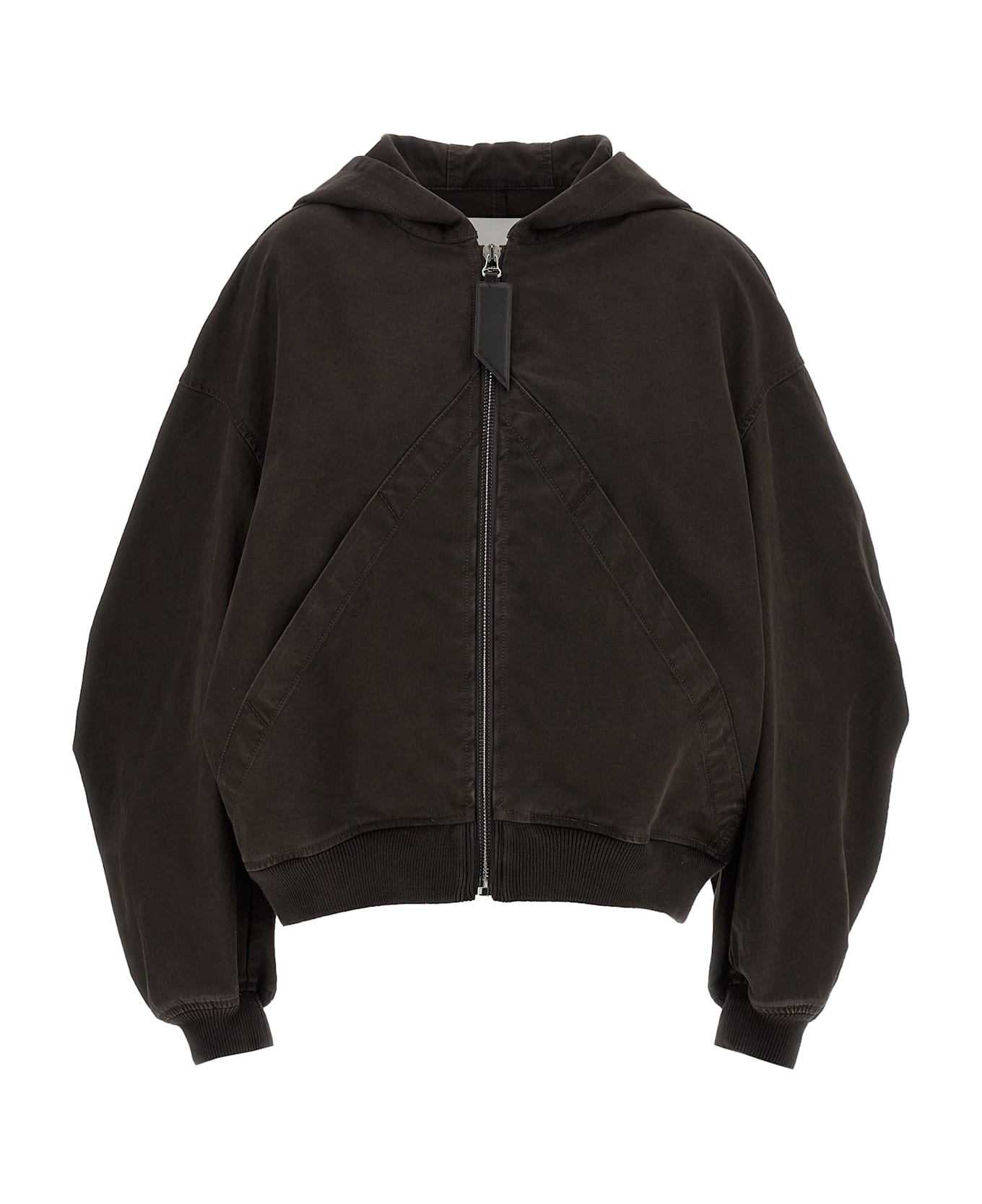 The Attico Cotton Bomber Jacket - Brown