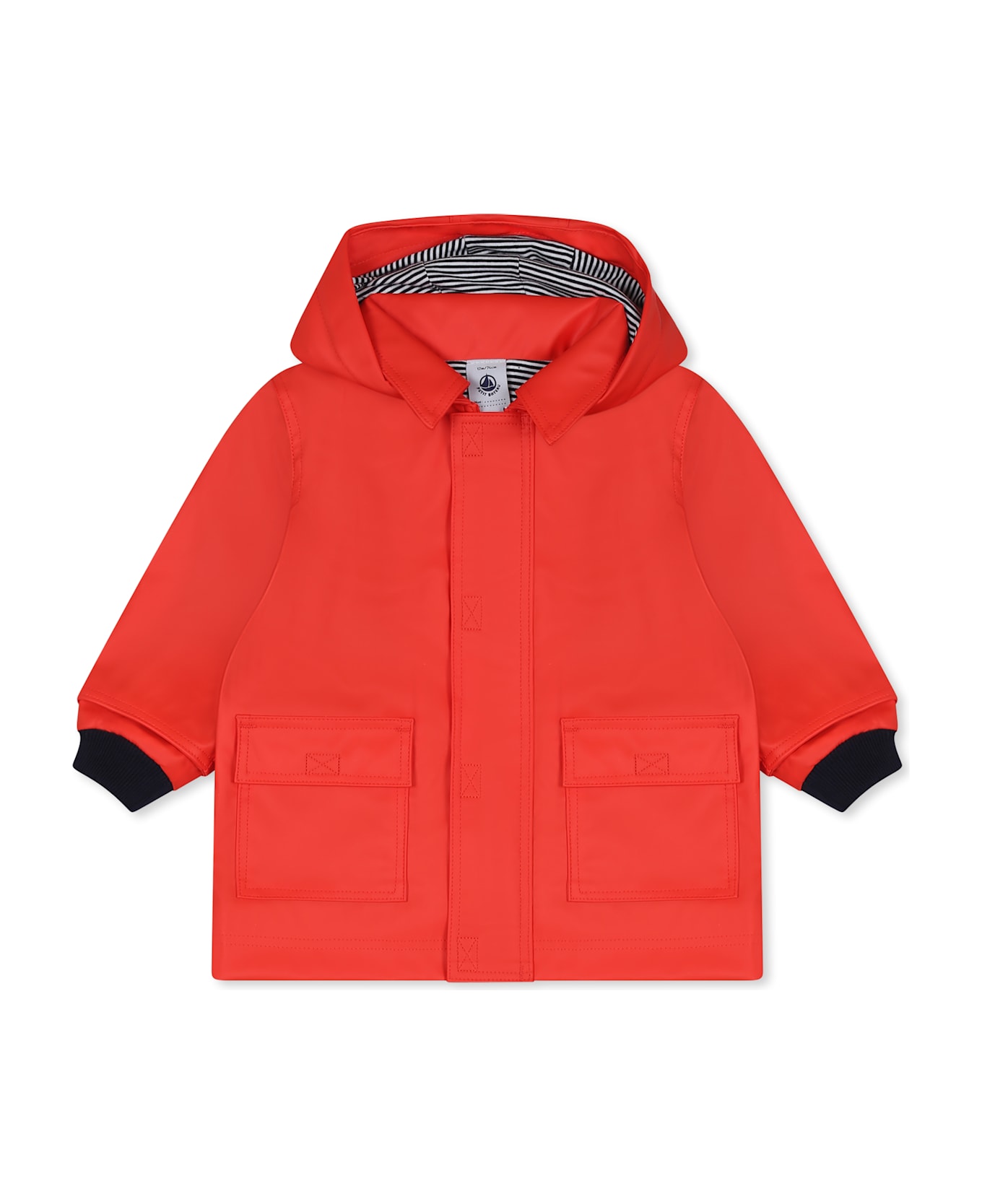 Petit Bateau Red Raincoat For Babykids - Red