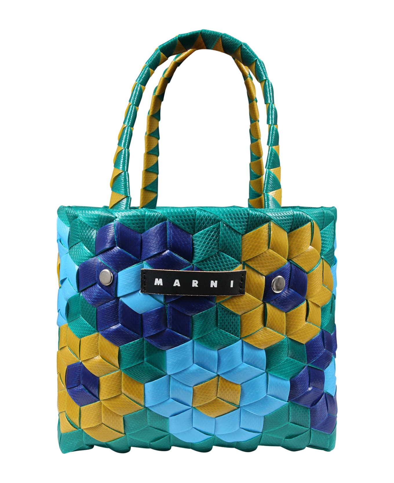 Marni Multicolor Bag For Girl With Logo - Green