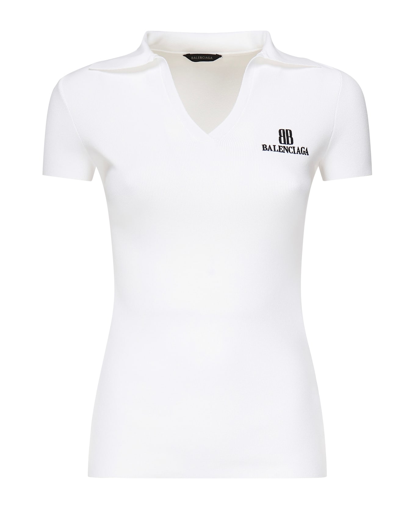 Tシャツ・カットソー BALENCIAGA White Viscose Blend Polo Shirt Balenciaga White Viscose Blend Polo Shirt | italist, ALWAYS