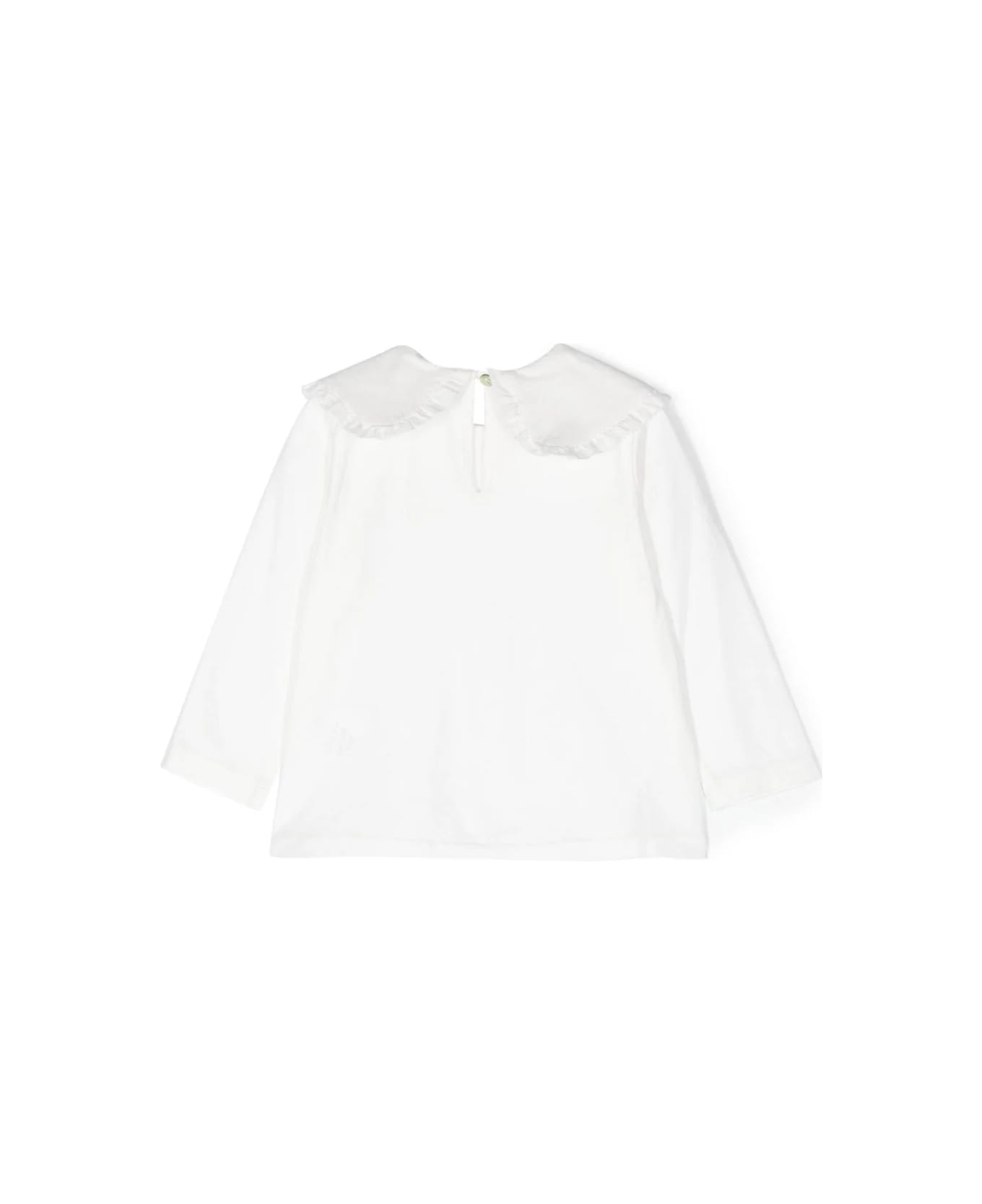 Zhoe & Tobiah Blouse With Peter Pan Collar - White