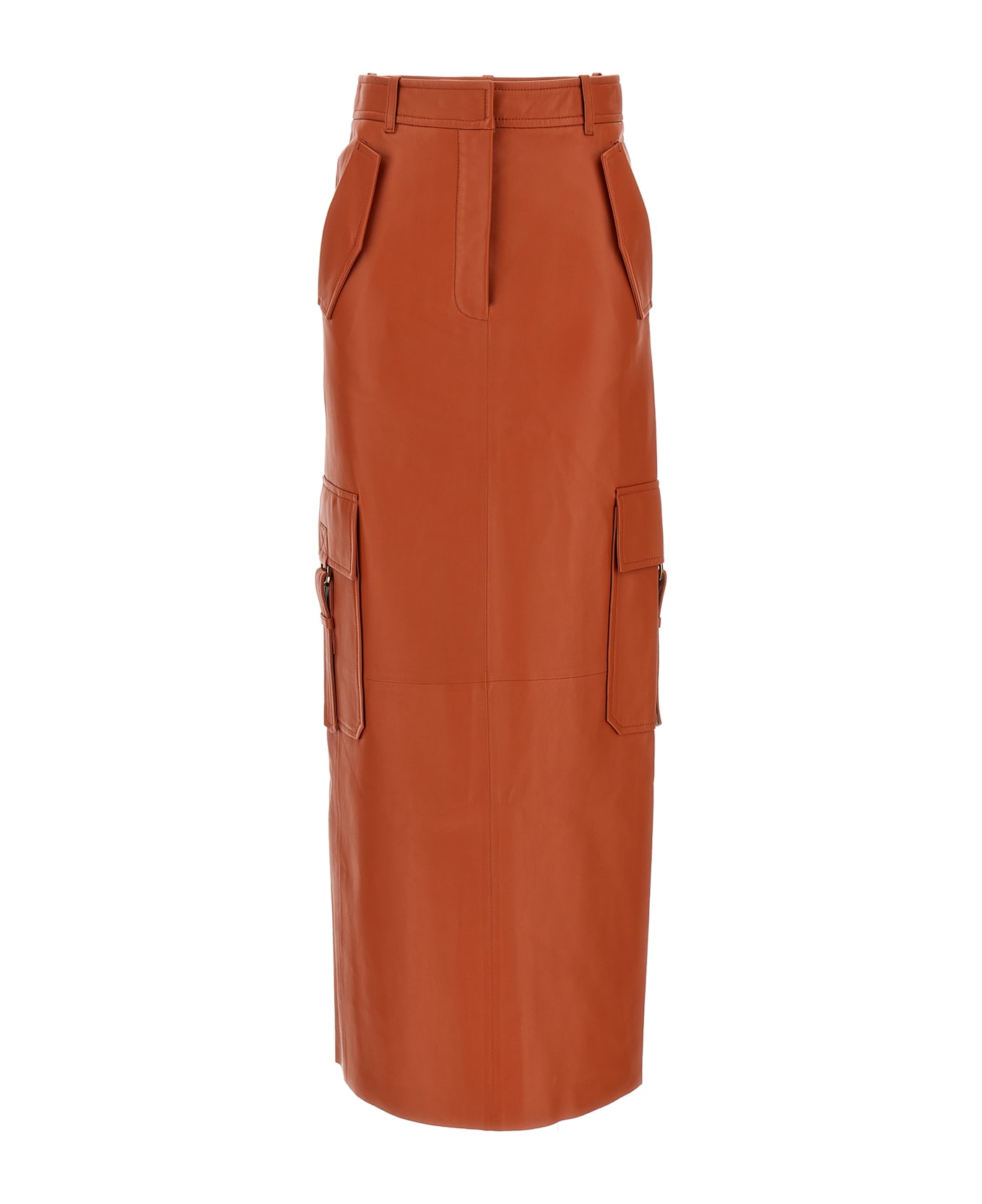 Zimmermann 'illustration' Midi Skirt - Orange