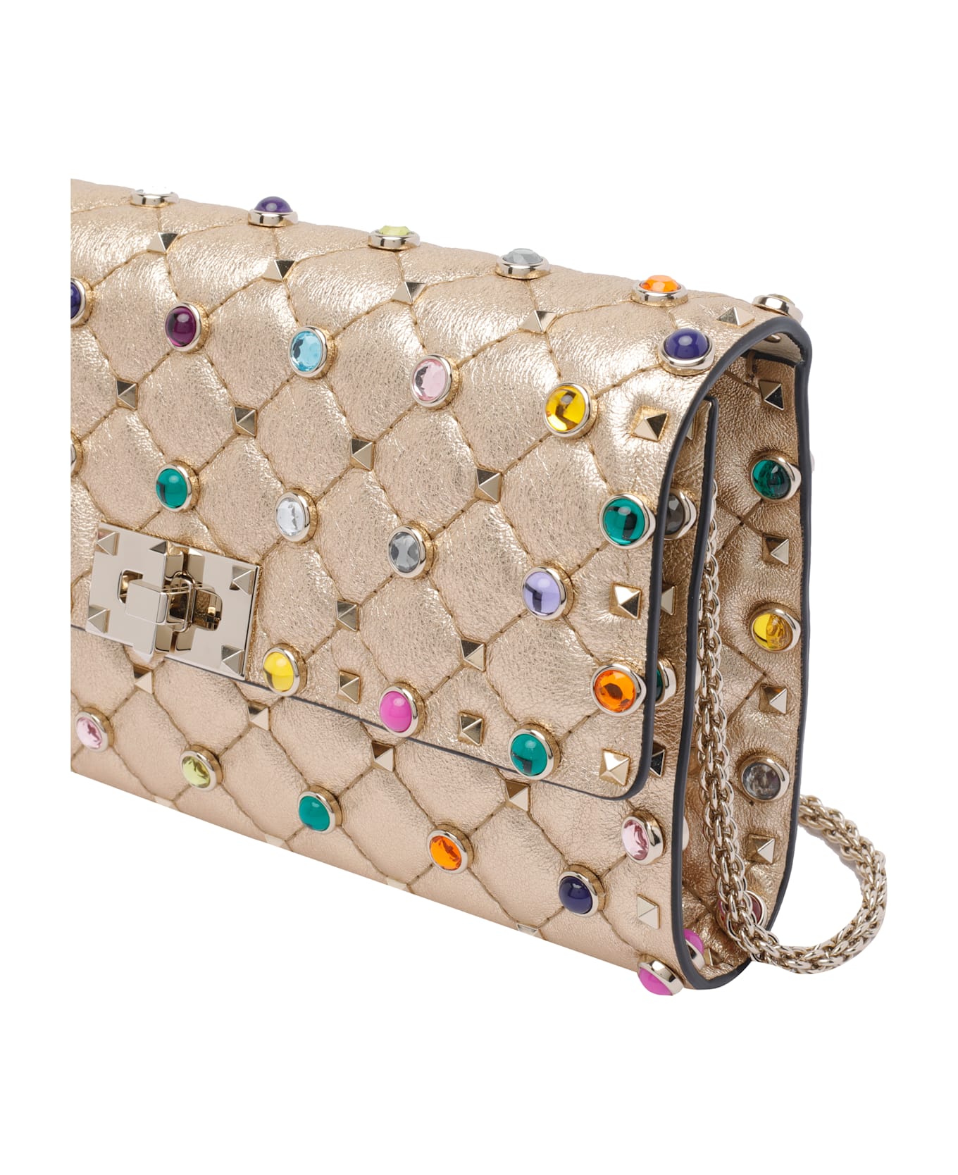 Valentino Garavani Rockstud Spike Pochette - Golden