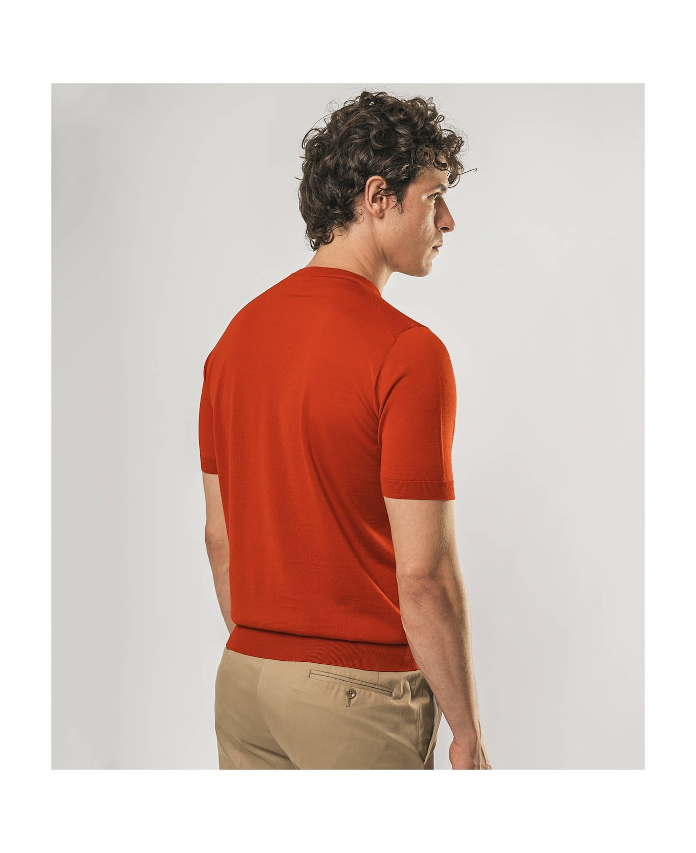 Larusmiani Crewneck Roquebrune T-Shirt - Firebrick