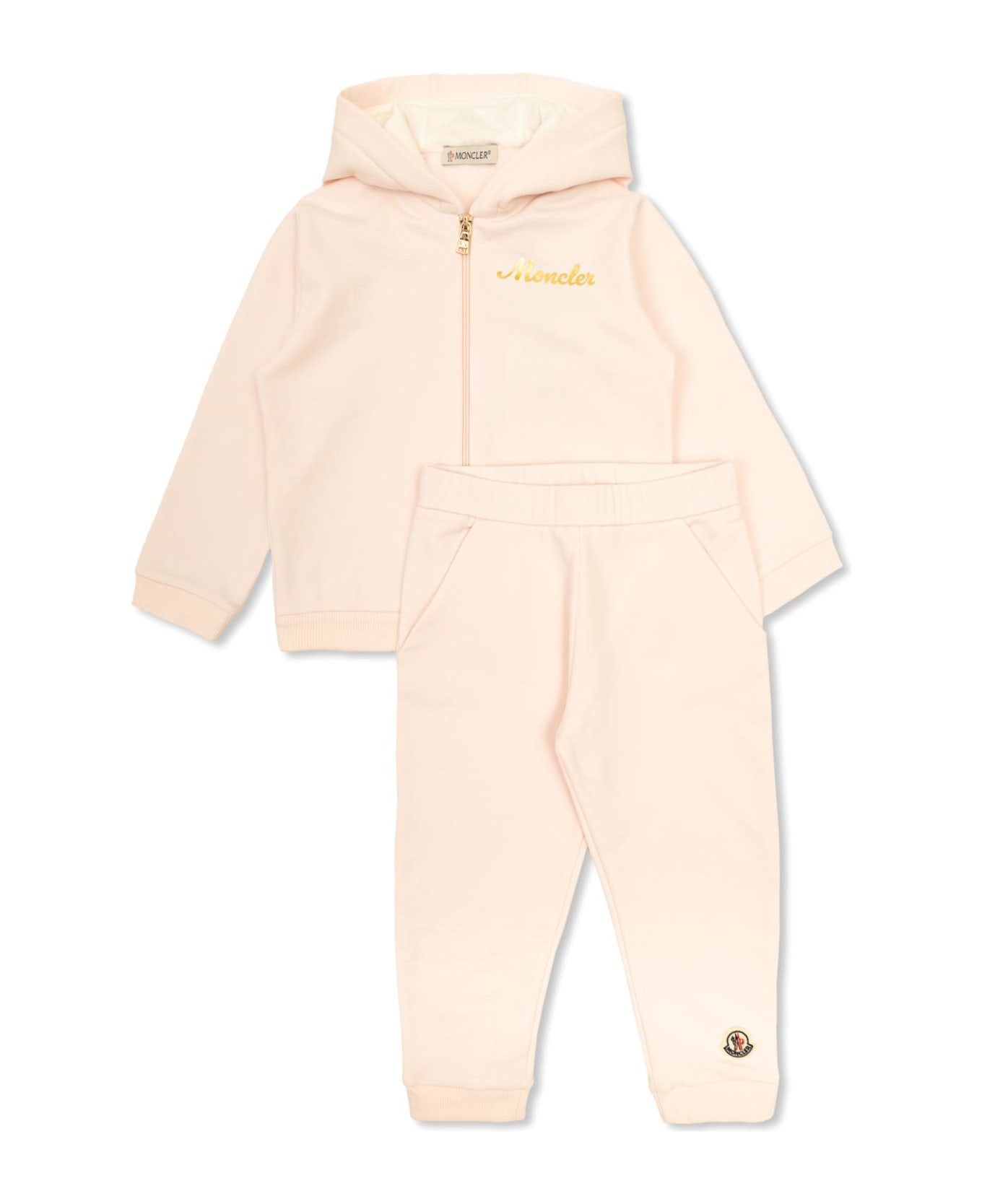 Moncler Enfant Tracksuit Set: Sweatshirt And Trousers - Pink