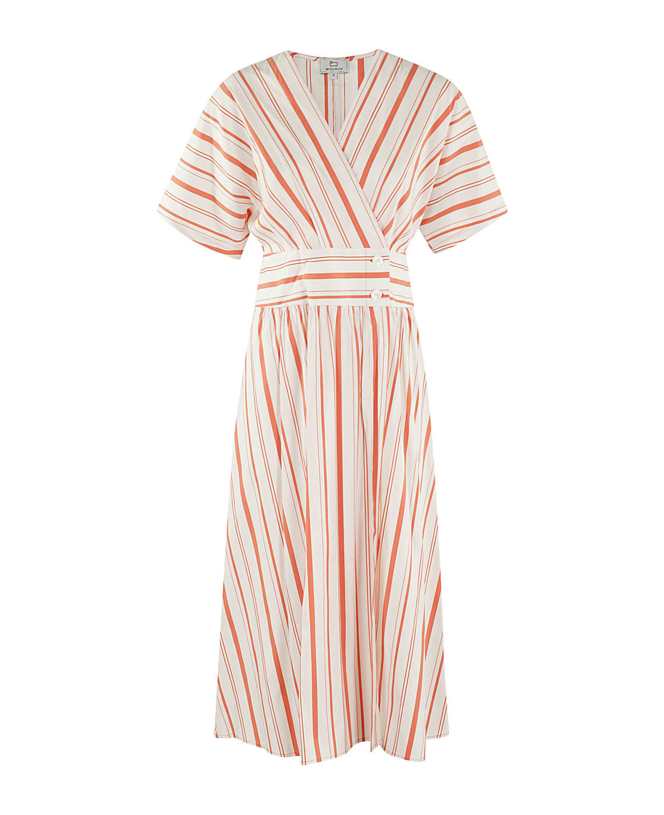 Woolrich Striped Poplin - Plaster White Stripe ワンピース＆ドレス