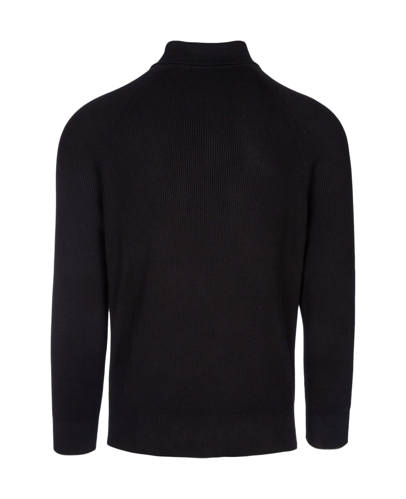 Brunello Cucinelli Ribbed Cotton Polo Sweater - CH101