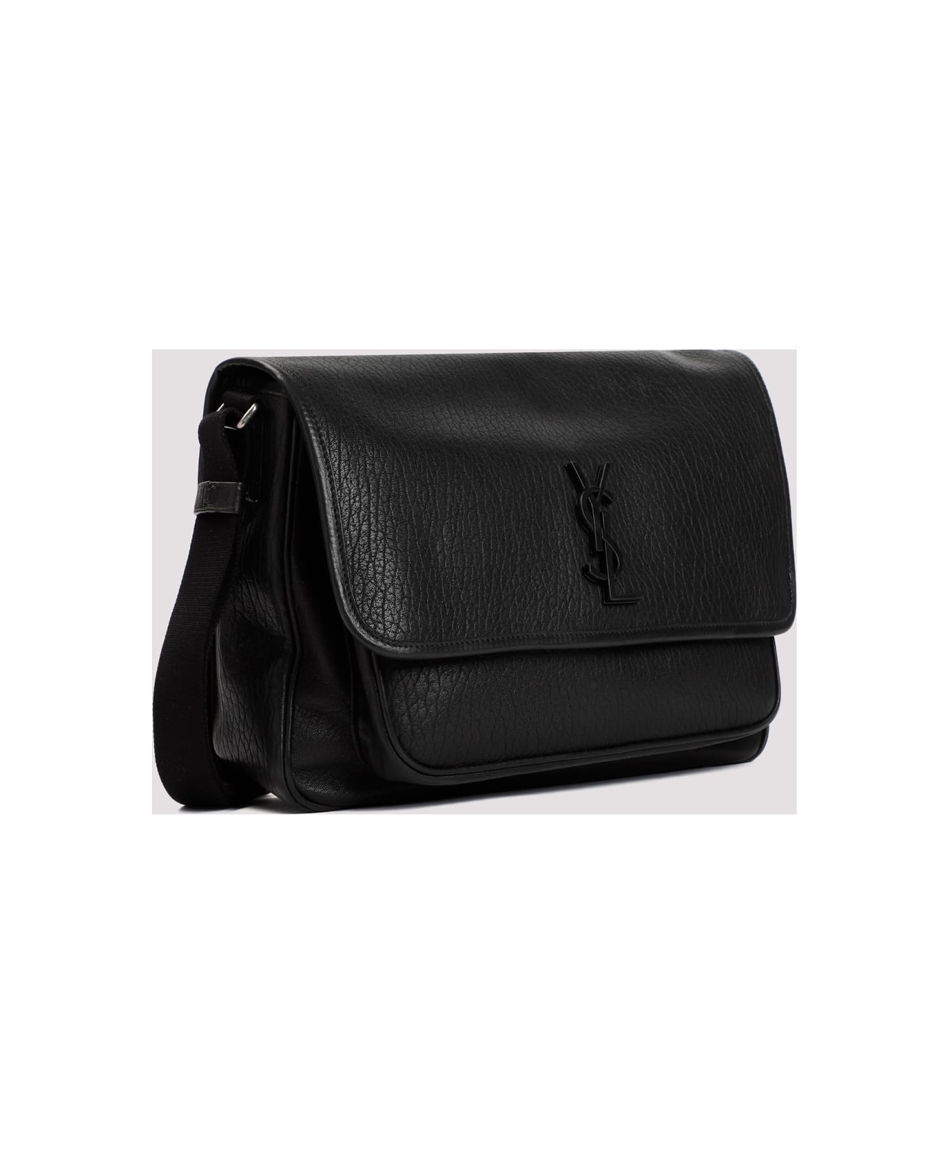 Saint Laurent Niki Logo Plaque Messenger Bag - Nero