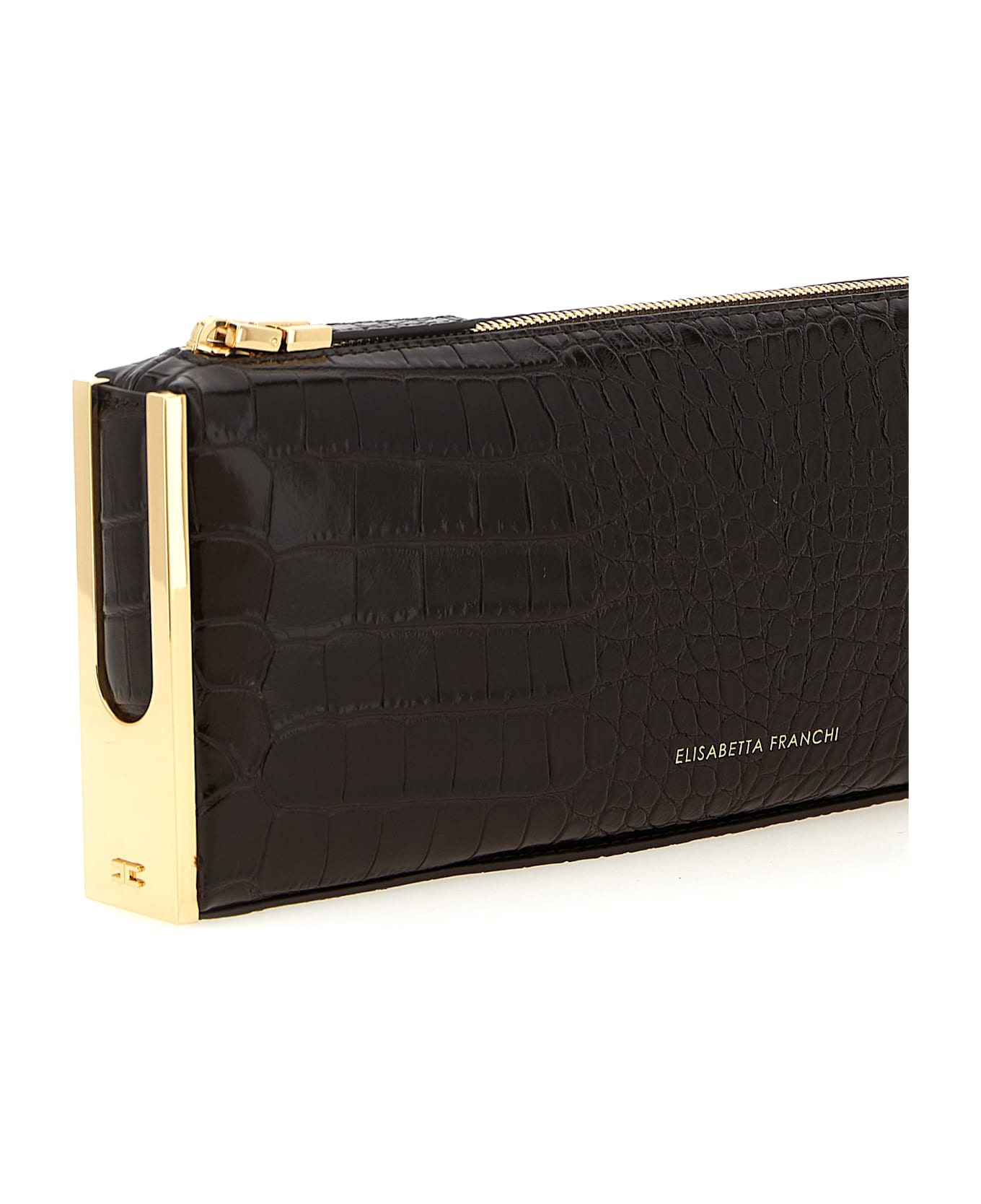 Elisabetta Franchi 
baguette
 Clutch - Brown