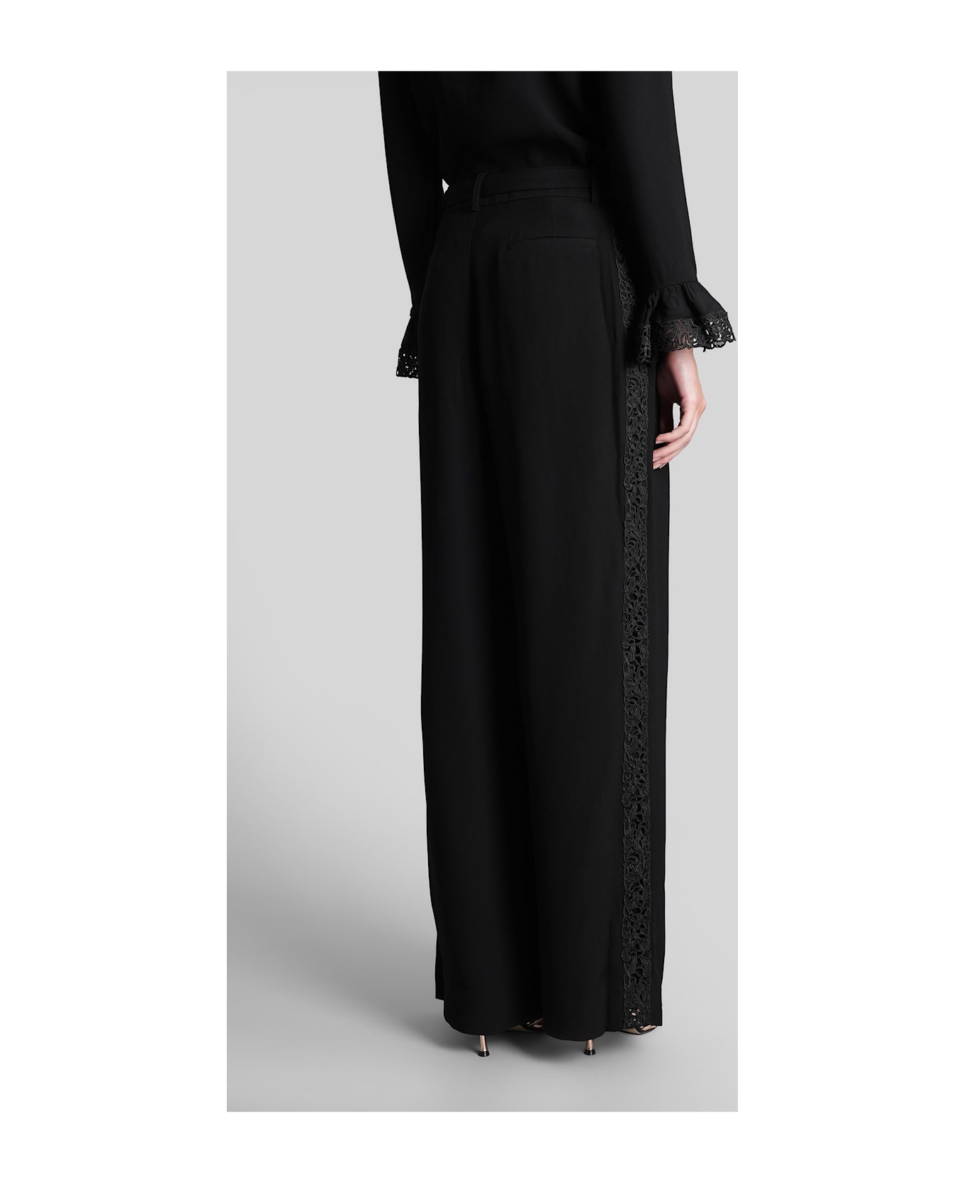 Zimmermann Pants In Black Viscose - black