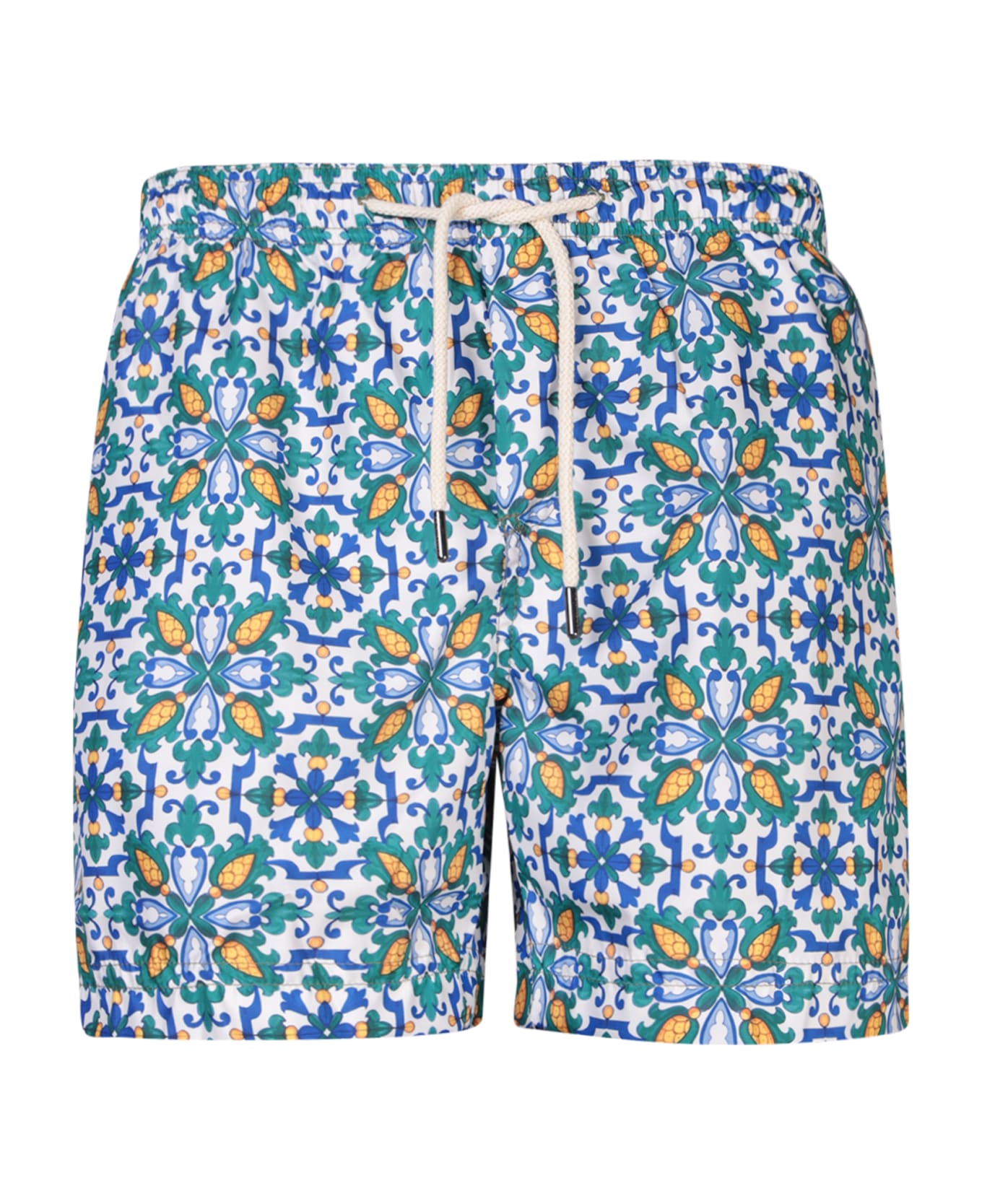 Peninsula Swimwear Floral Print Blue Boxer Swim Shorts - Blue 水着