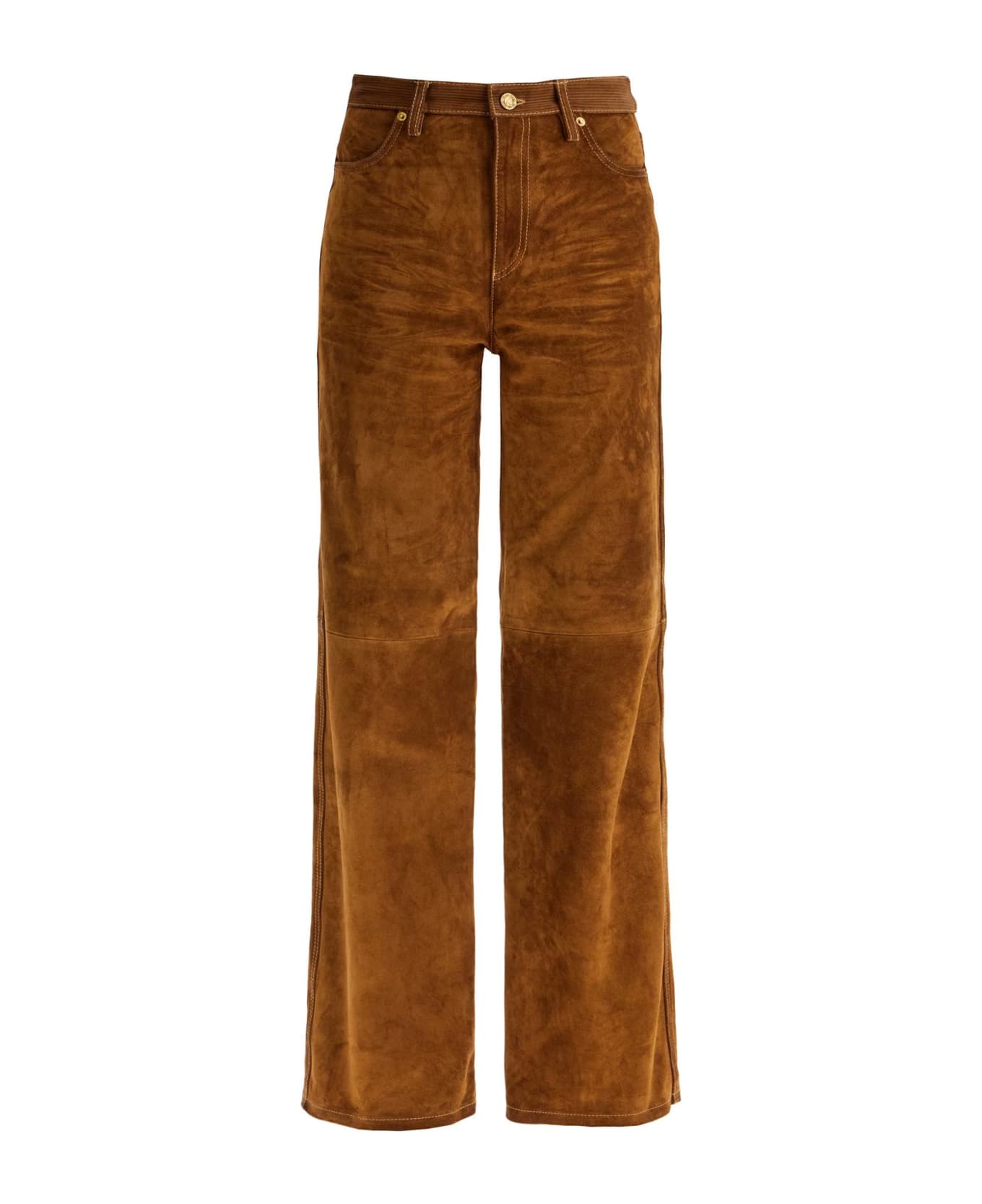 Golden Goose Brown Cowhide Trousers - TOBACCO BROWN (Brown)