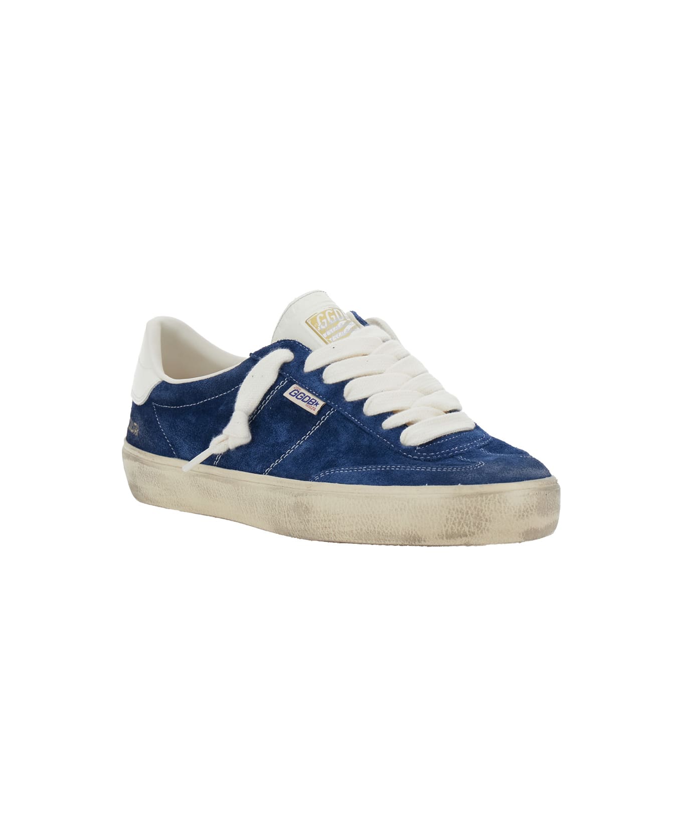 Golden Goose Soul-star Suede Upper Leather Tongue And Heel - Blu