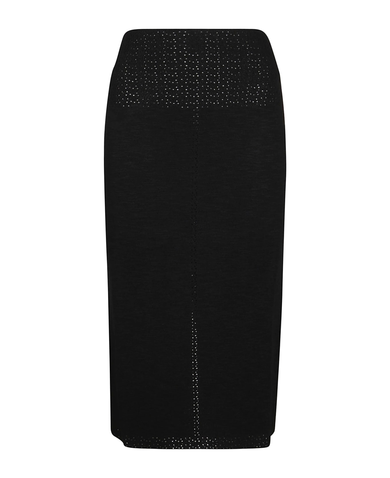 Victoria Beckham Fitted Midi Skirt - Black スカート