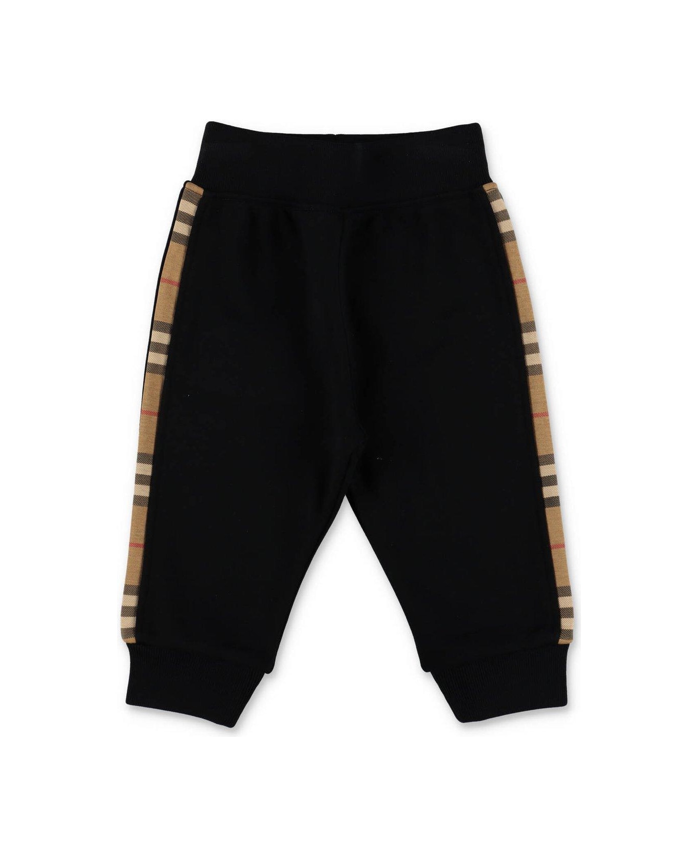 Burberry Check-panel Tapered Track Pants