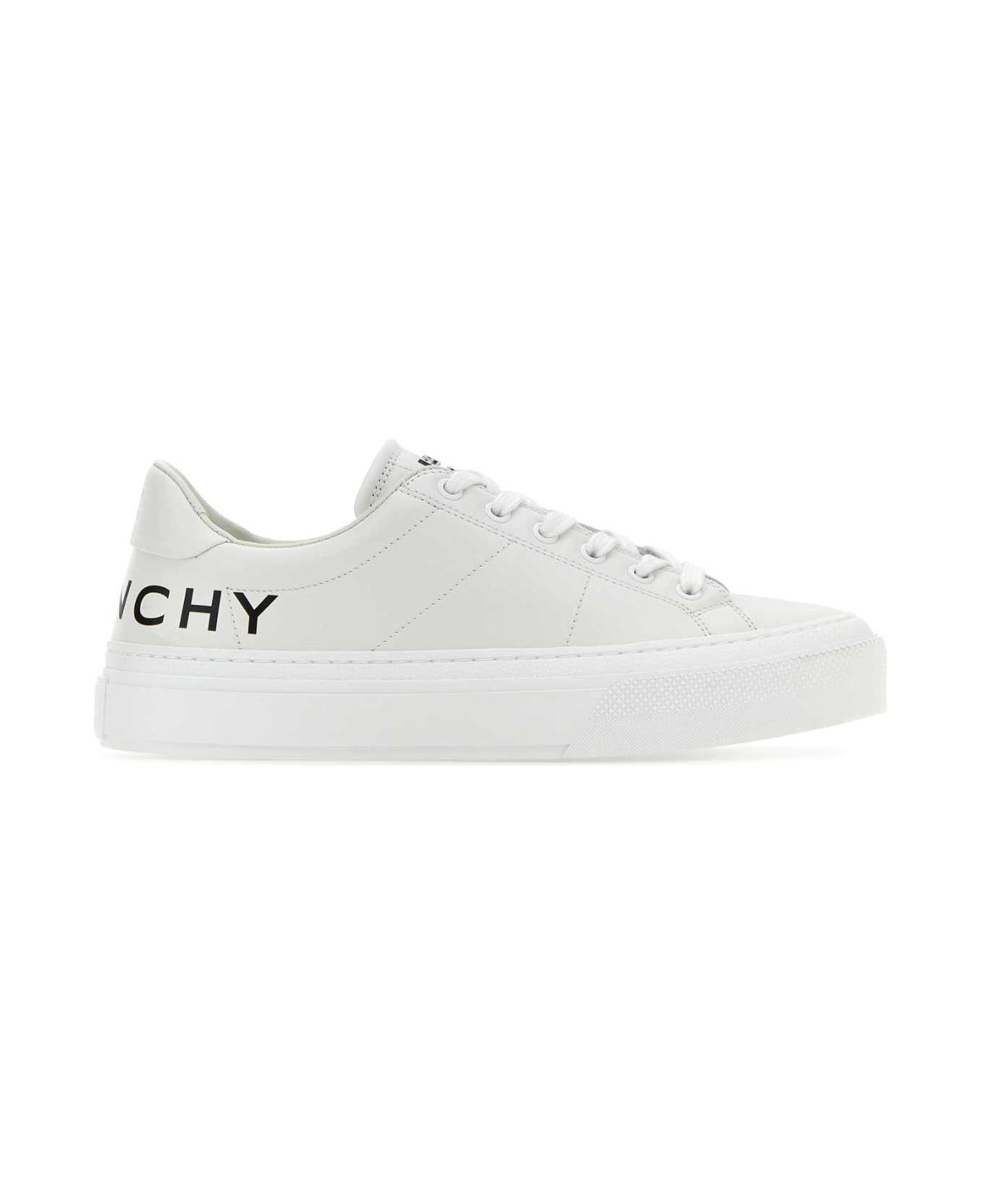Givenchy White Leather City Sport Sneakers - WHITEBLACK