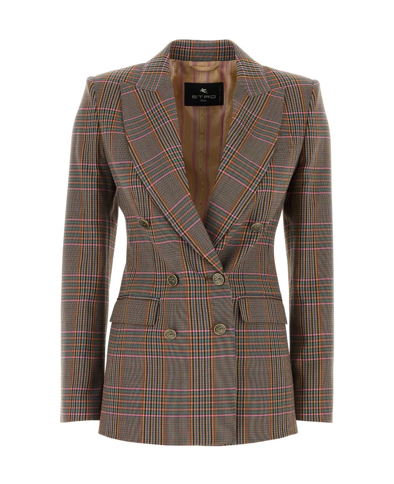 Etro Embroidered Stretch Jersey Blazer - S9825