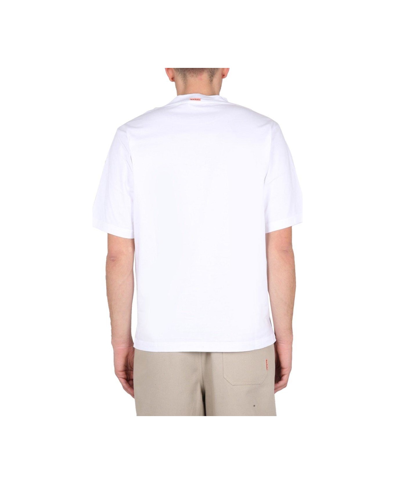 Acne Studios Crewneck Short-sleeved T-shirt - White