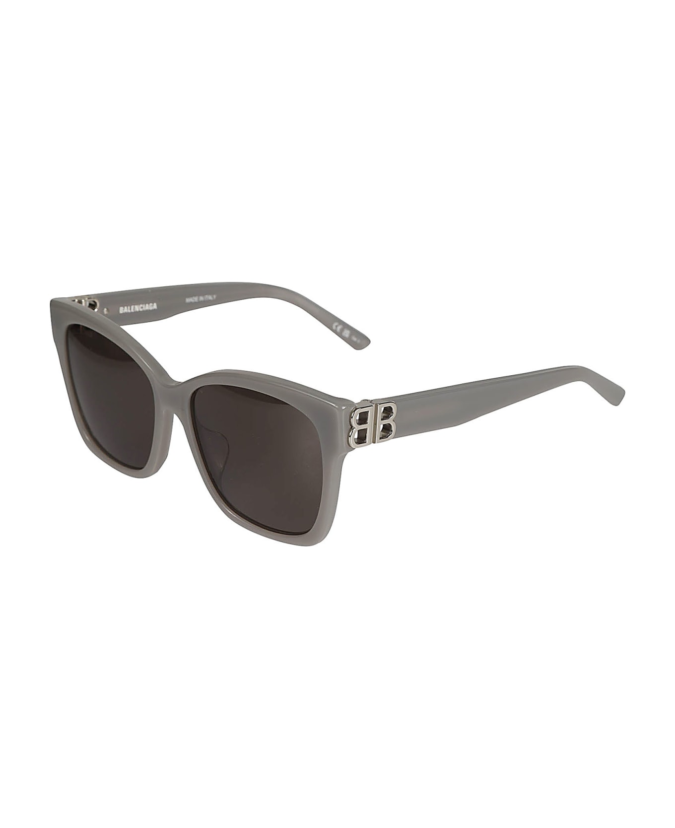 Balenciaga Eyewear Bb0102sa Sunglasses - 011 GREY SILVER GREY サングラス