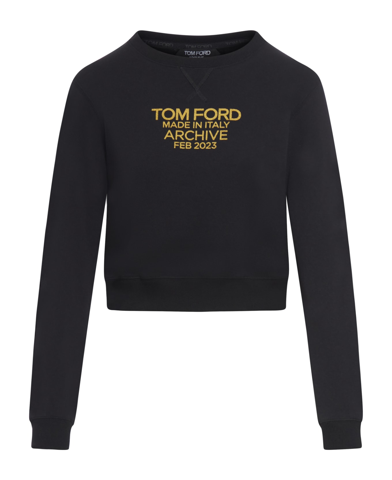 Tom Ford Cotton Crew-neck Sweatshirt - black フリース