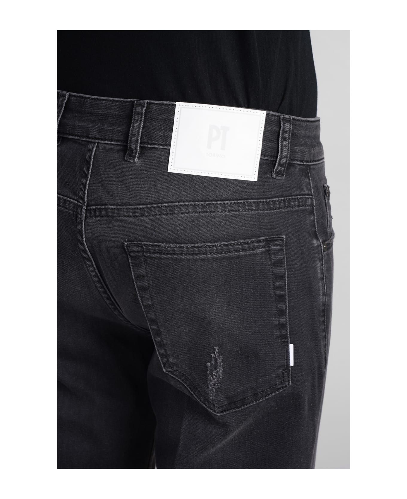 PT Torino Jeans In Black Cotton - black デニム