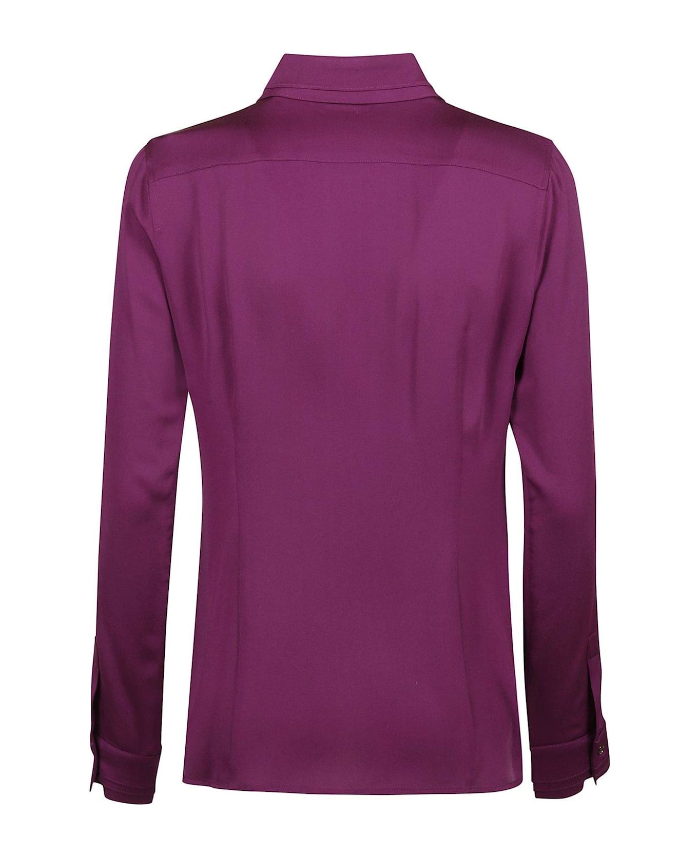 Max Mara Collared Long-sleeve Shirt - purple