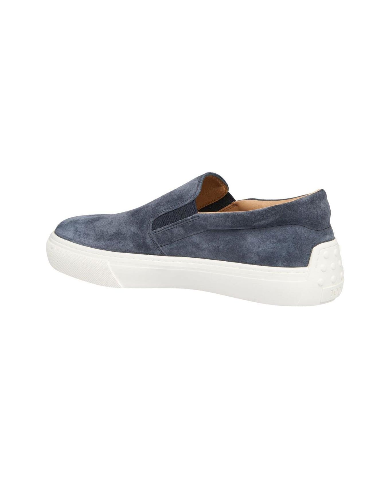 Tod's Round Toe Slip-on Sneakers - Blue