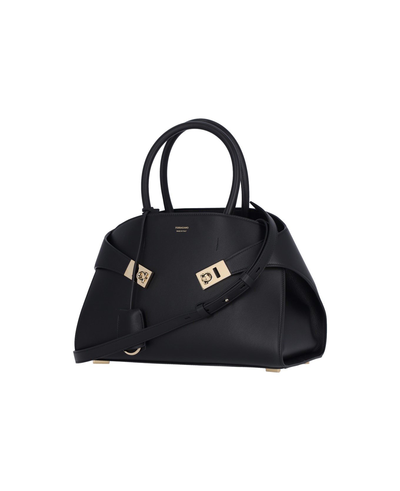 Ferragamo 
hug S
 Handbag - Black トートバッグ