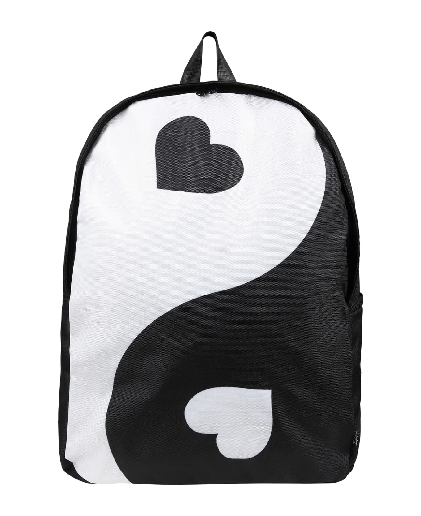 Molo White Backpack For Girl With Hearts - Multicolor