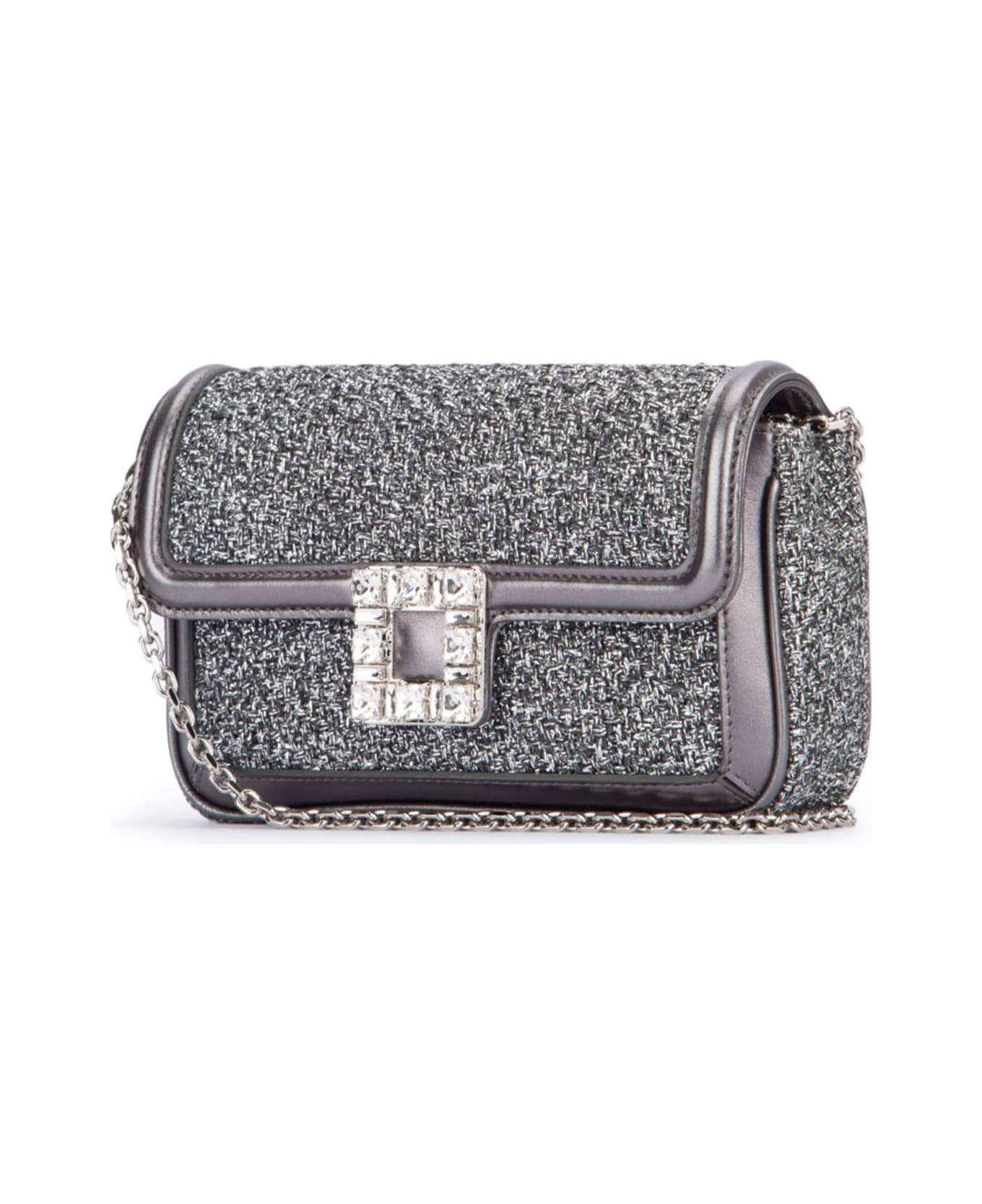 Roger Vivier Viv
 Jeu De Fille Bag - B210GRIGIOMEB408CENERESC