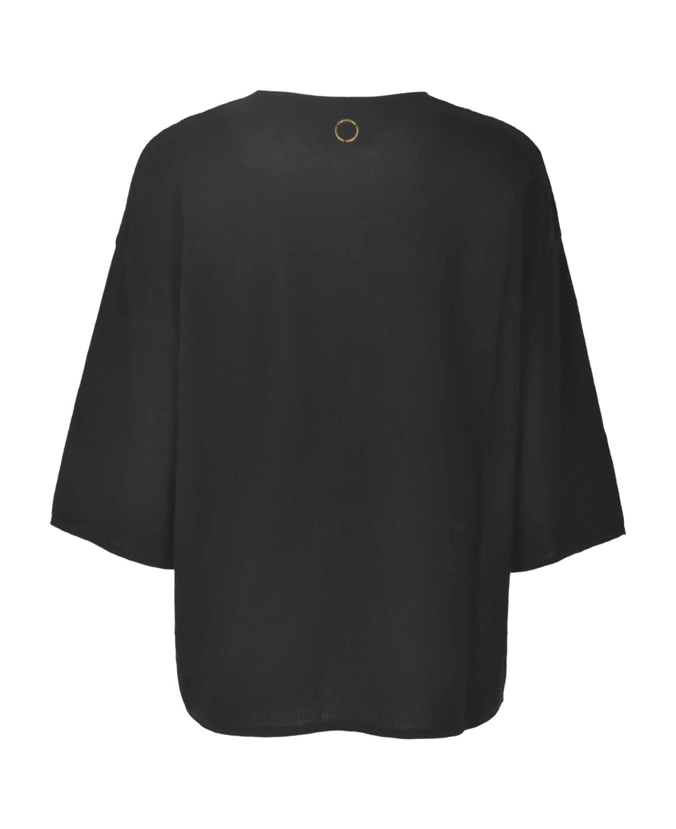 Oyuna Round Neck Pullover - Black