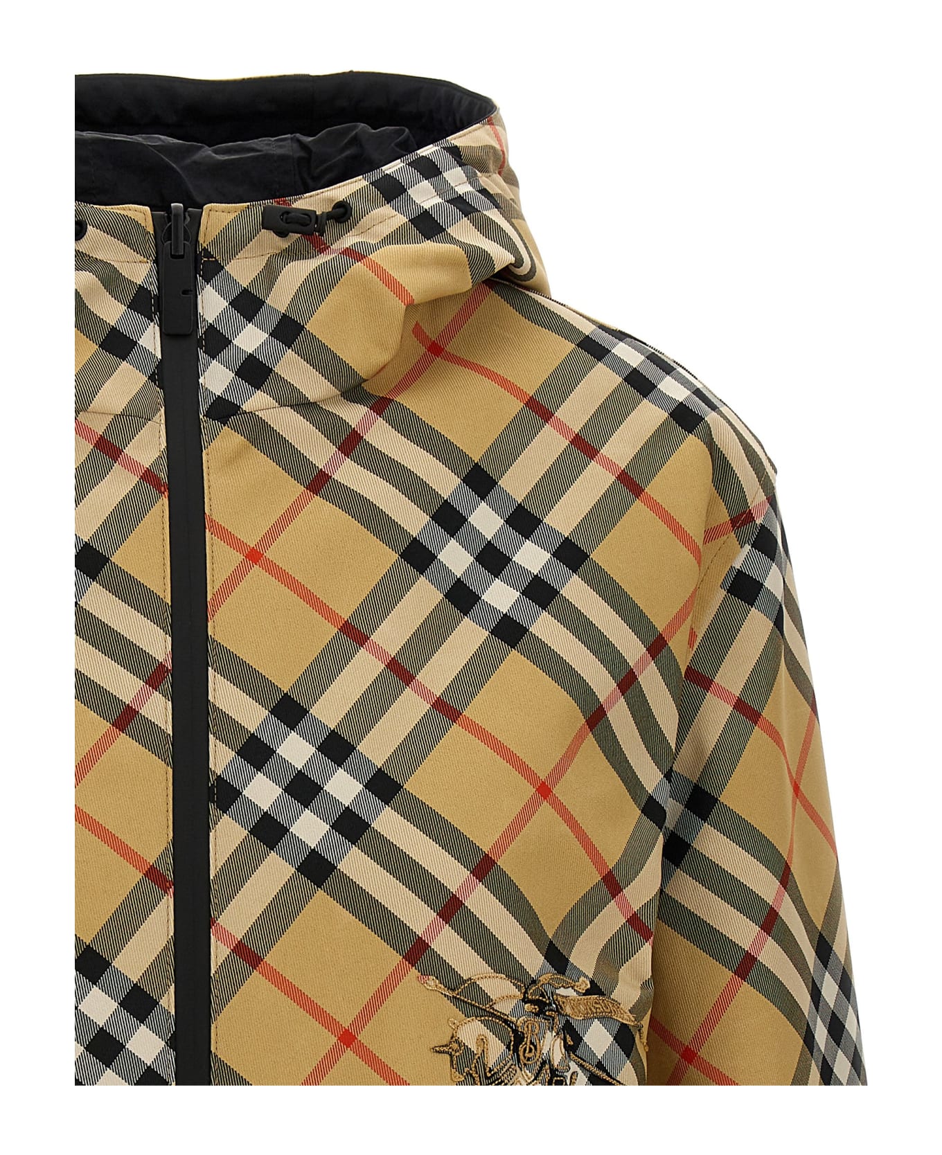 Burberry Crop Check Reversible Jacket - Beige