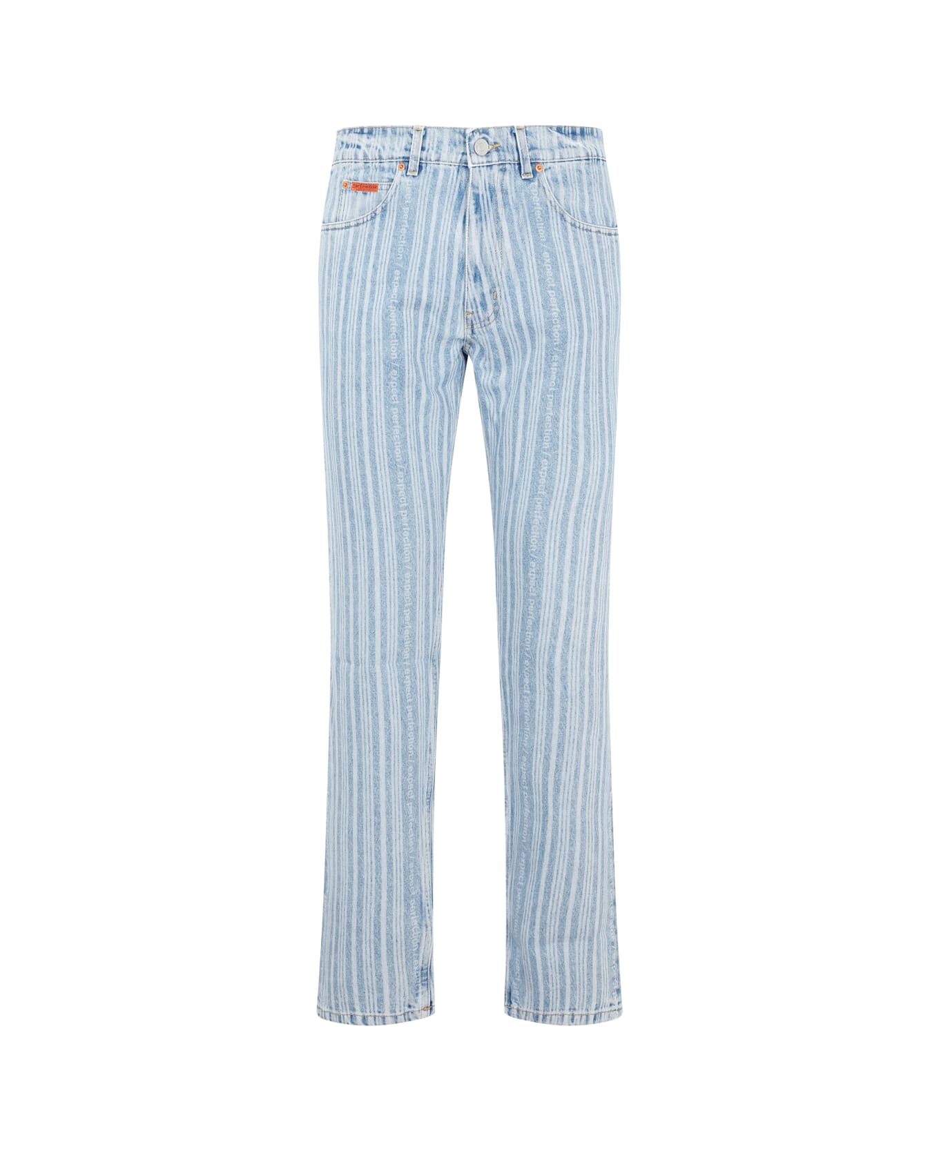 Martine Rose Straight Leg Jeans - Blue Pinstripe