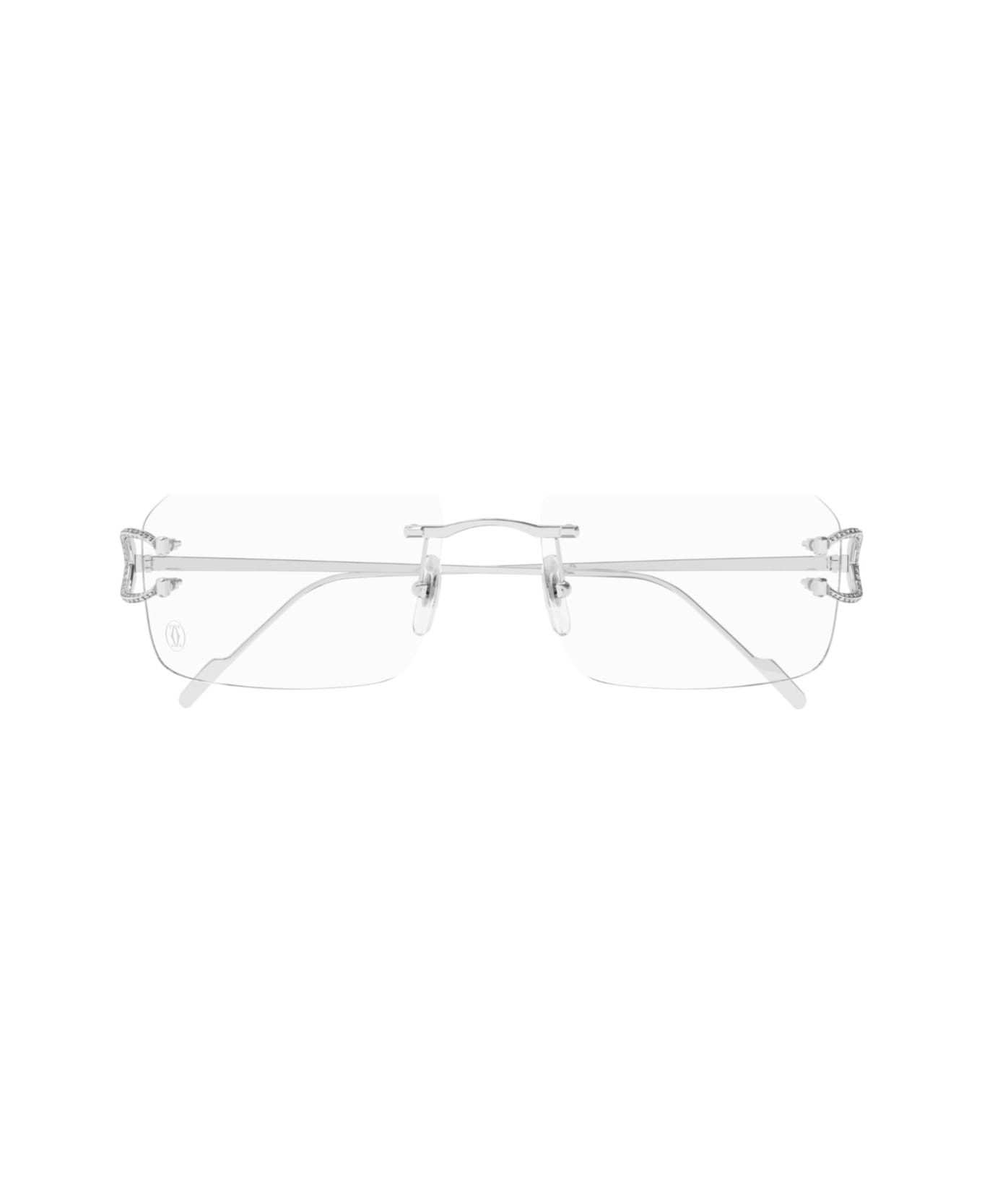 Cartier Eyewear Ct0489o003 Silver Silver Transpa - 003 silver silver transpa