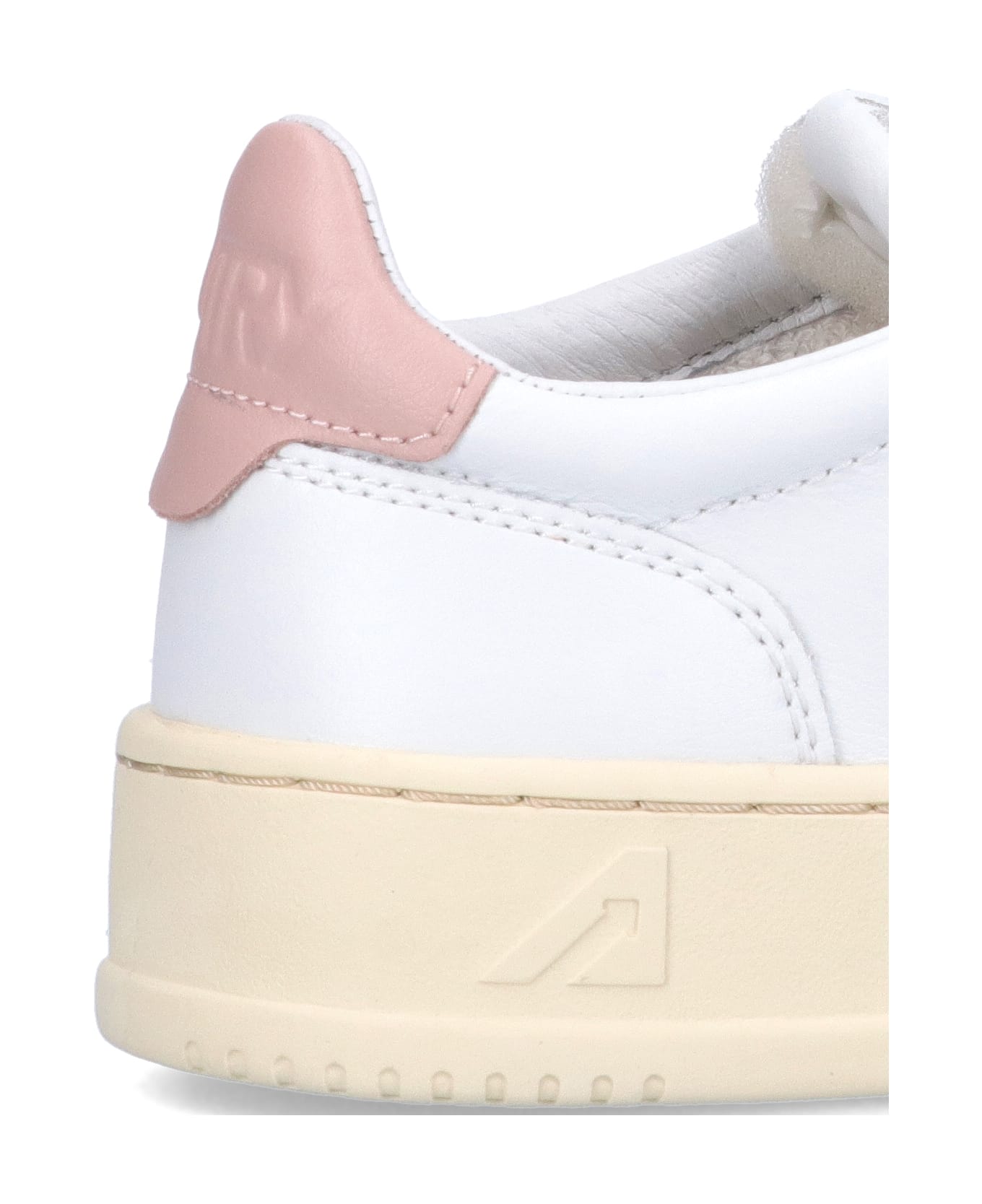 Autry 'medalist 01' Low Sneakers - Wht/pink