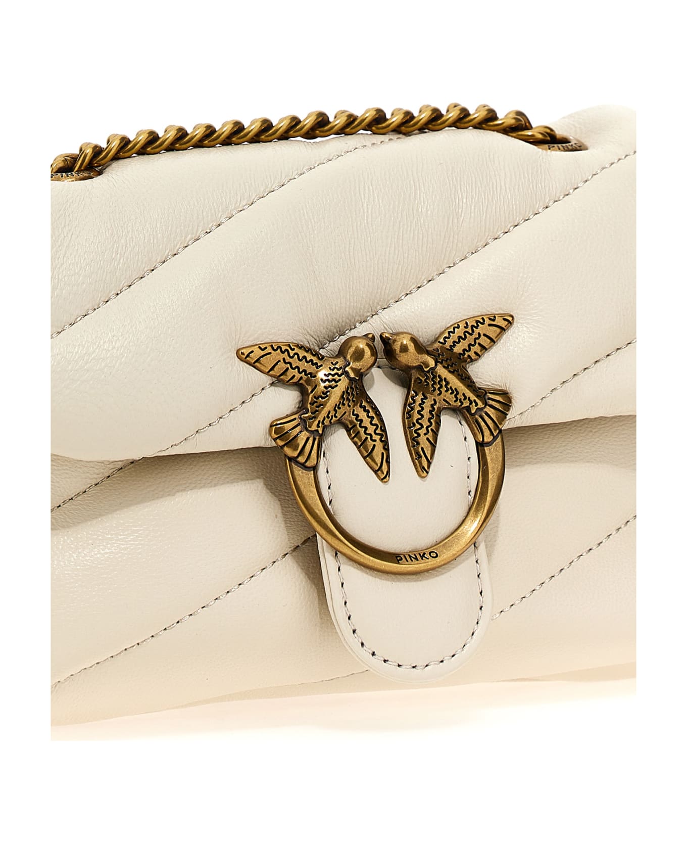 Pinko 
baby Love Bag Puff Maxi Quilt
 Crossbody Bag - White