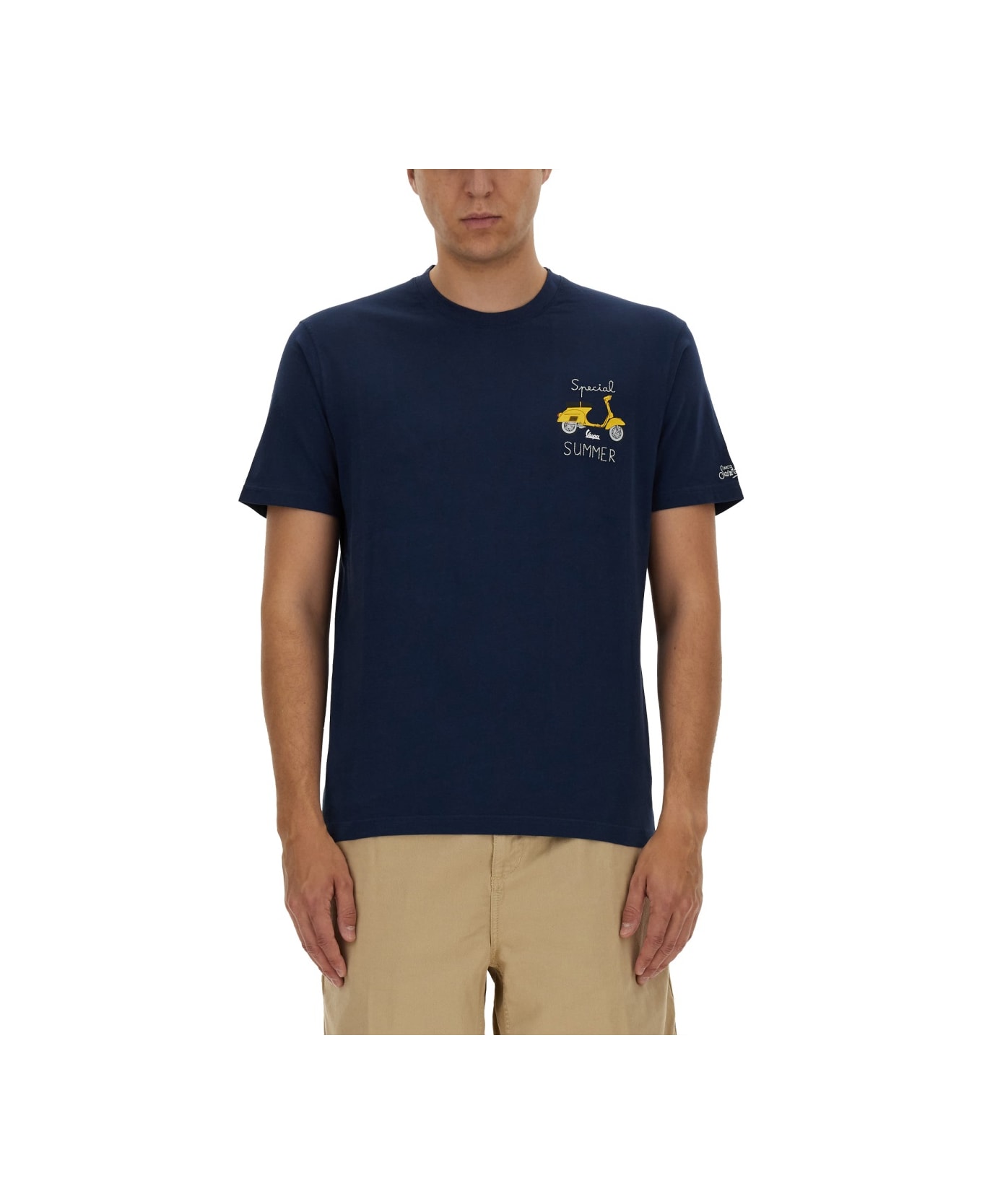 MC2 Saint Barth Cotton T-shirt - BLUE