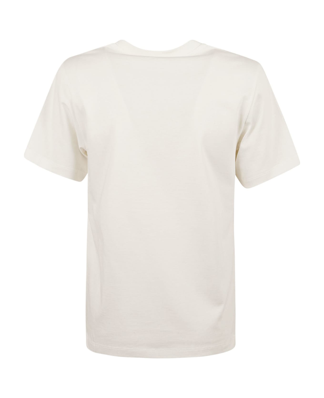 Paco Rabanne Embellished Logo Regular T-shirt - Coconut Milk