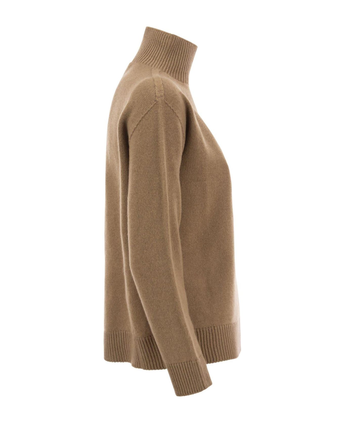 'S Max Mara Cashmere Turtleneck Sweater - Camel ニットウェア